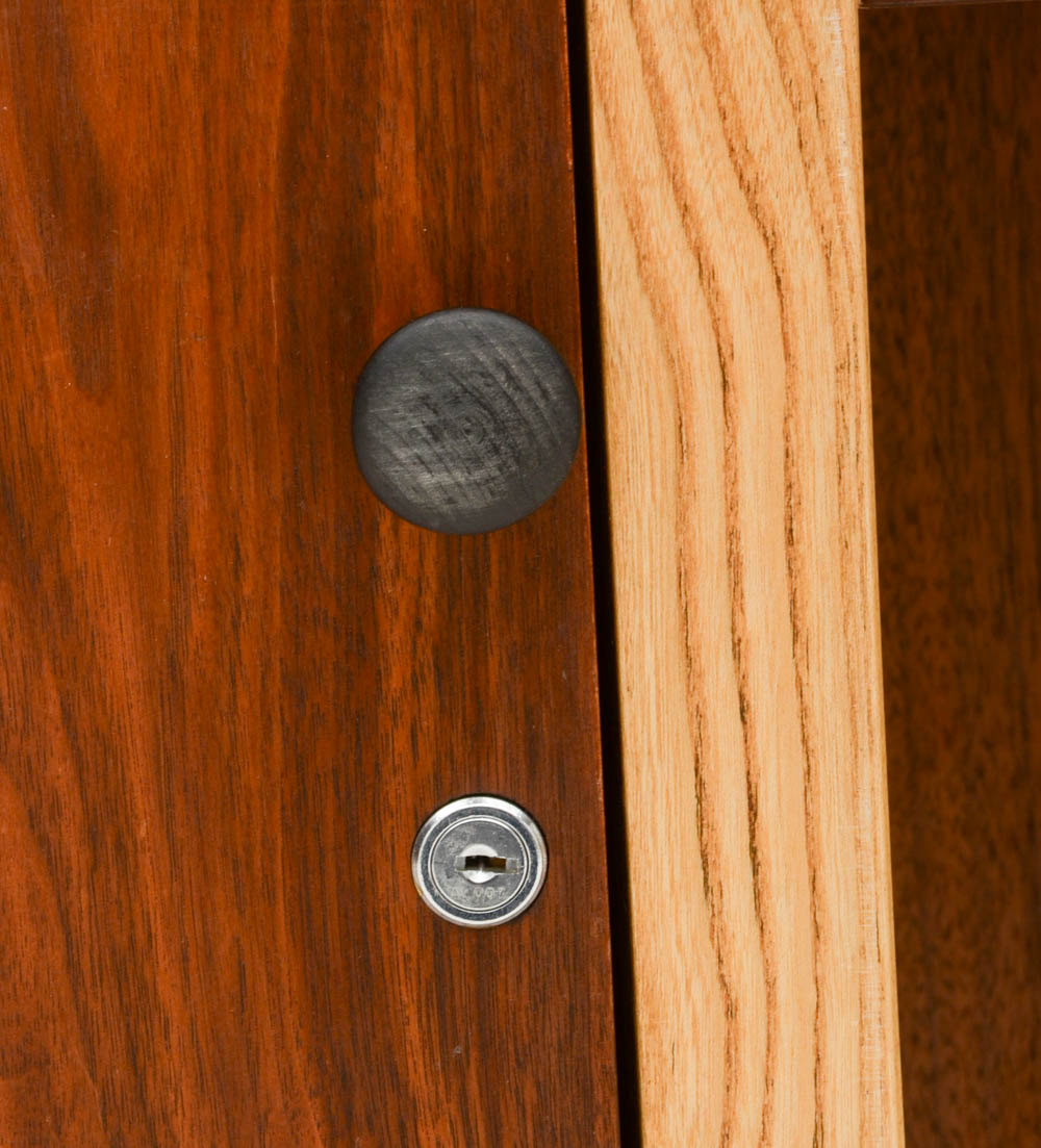 Mid Century Modern Kneehole Credenza Desk by Alma