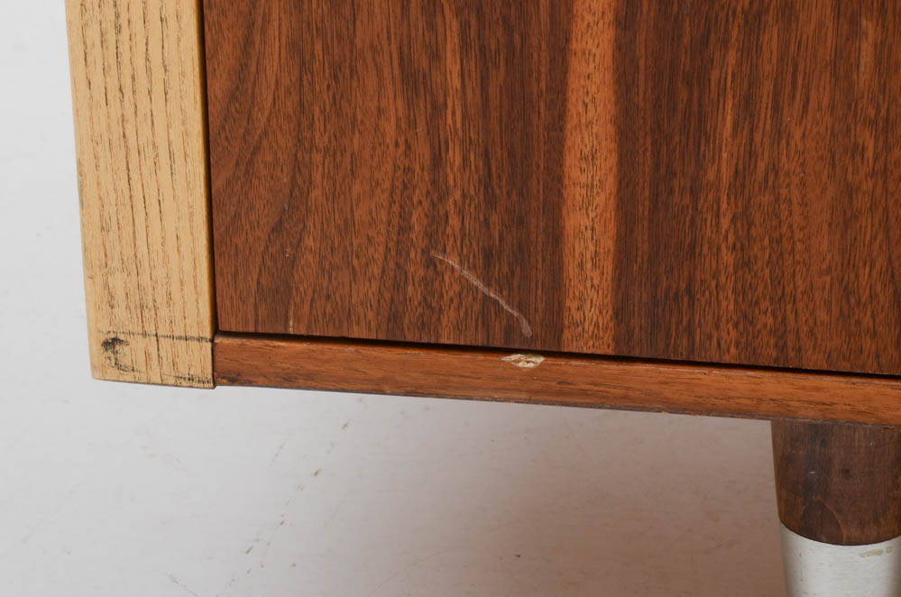 Mid Century Modern Kneehole Credenza Desk by Alma