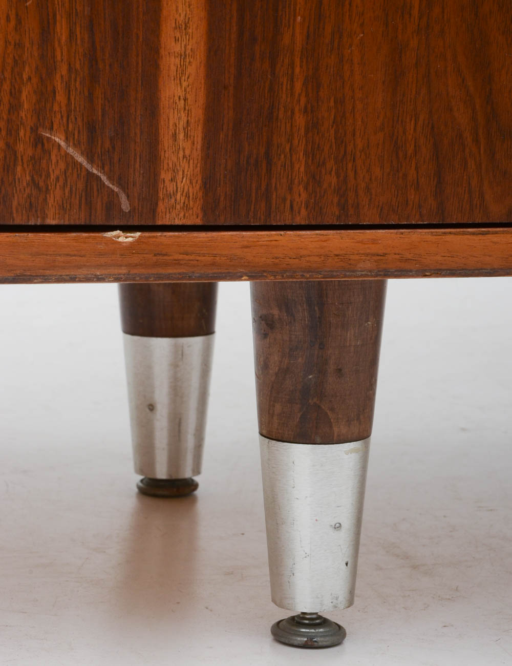 Mid Century Modern Kneehole Credenza Desk by Alma