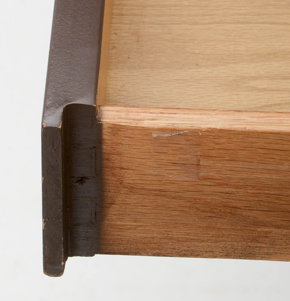 Mid Century Modern Kneehole Credenza Desk by Alma