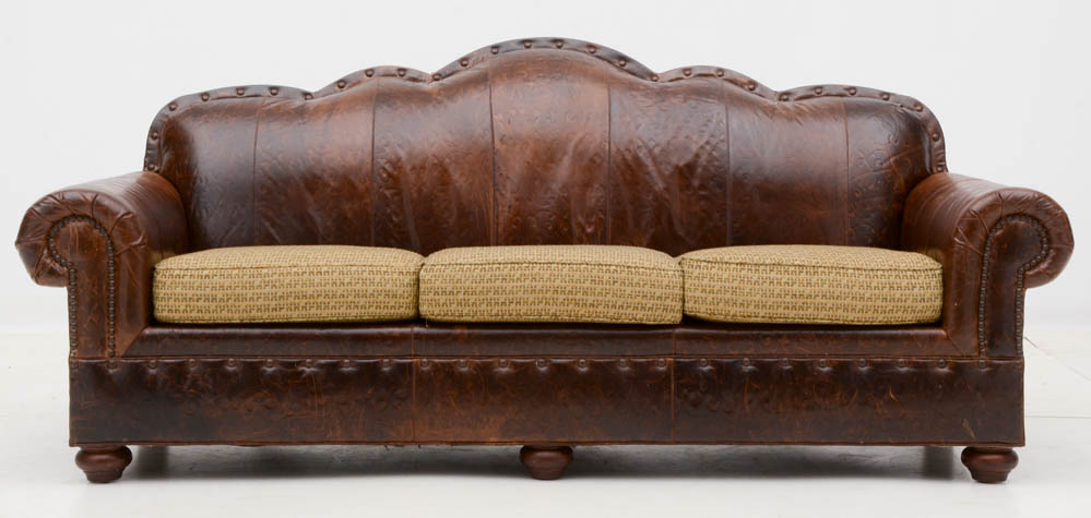 Lauren Brooks for Vanguard Furniture Leather Sofa