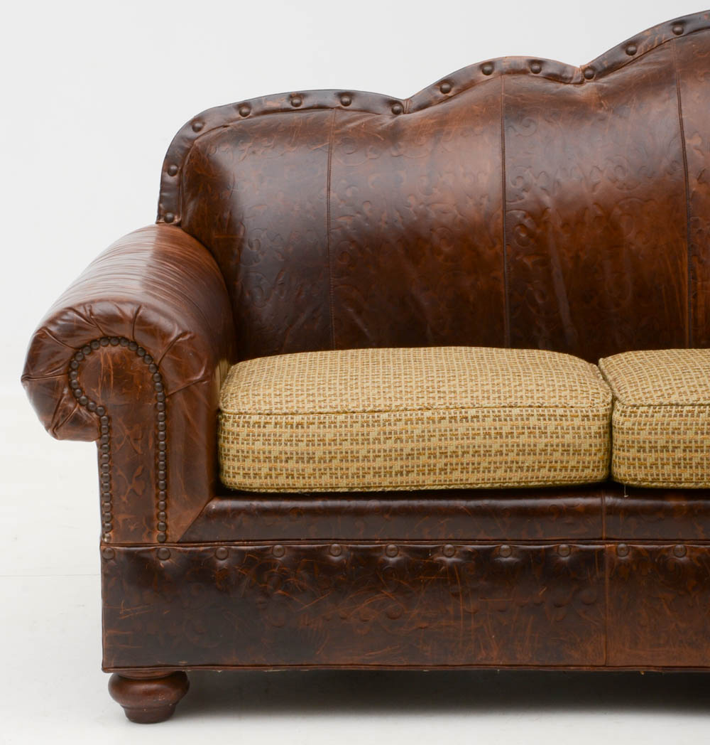 Lauren Brooks for Vanguard Furniture Leather Sofa