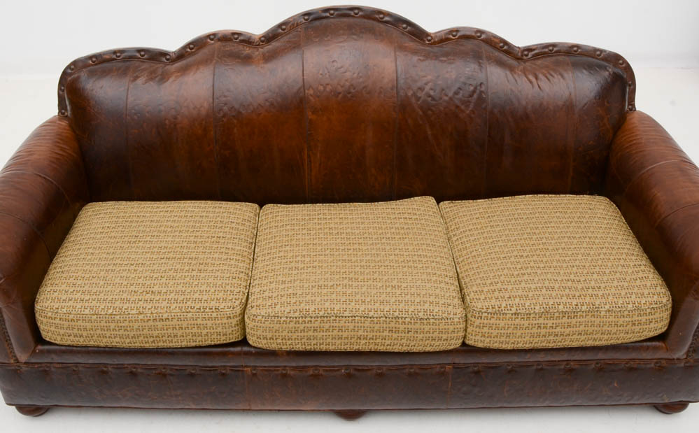 Lauren Brooks for Vanguard Furniture Leather Sofa