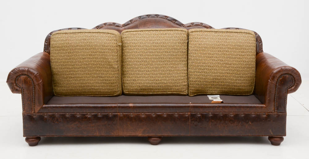 Lauren Brooks for Vanguard Furniture Leather Sofa