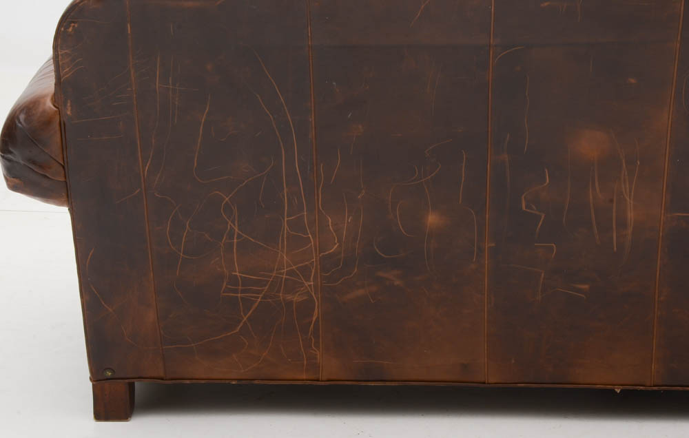 Lauren Brooks for Vanguard Furniture Leather Sofa