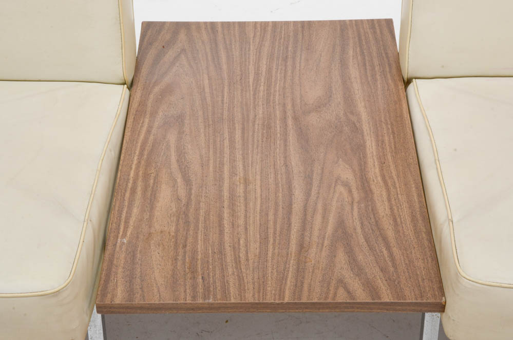 Howell Furniture Modern Metal Table with Two Side Chairs