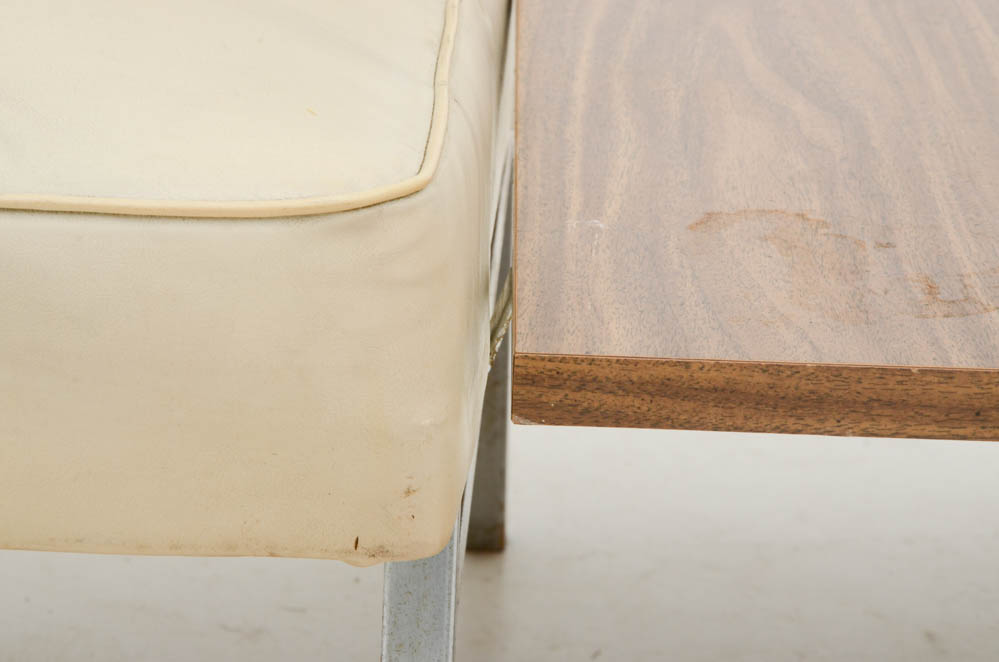 Howell Furniture Modern Metal Table with Two Side Chairs