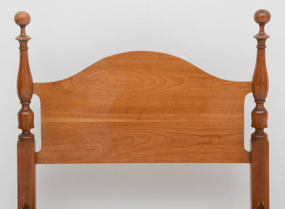 Pair of Kindel Twin Maple Beds