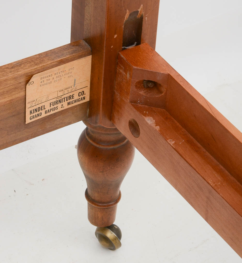 Pair of Kindel Twin Maple Beds