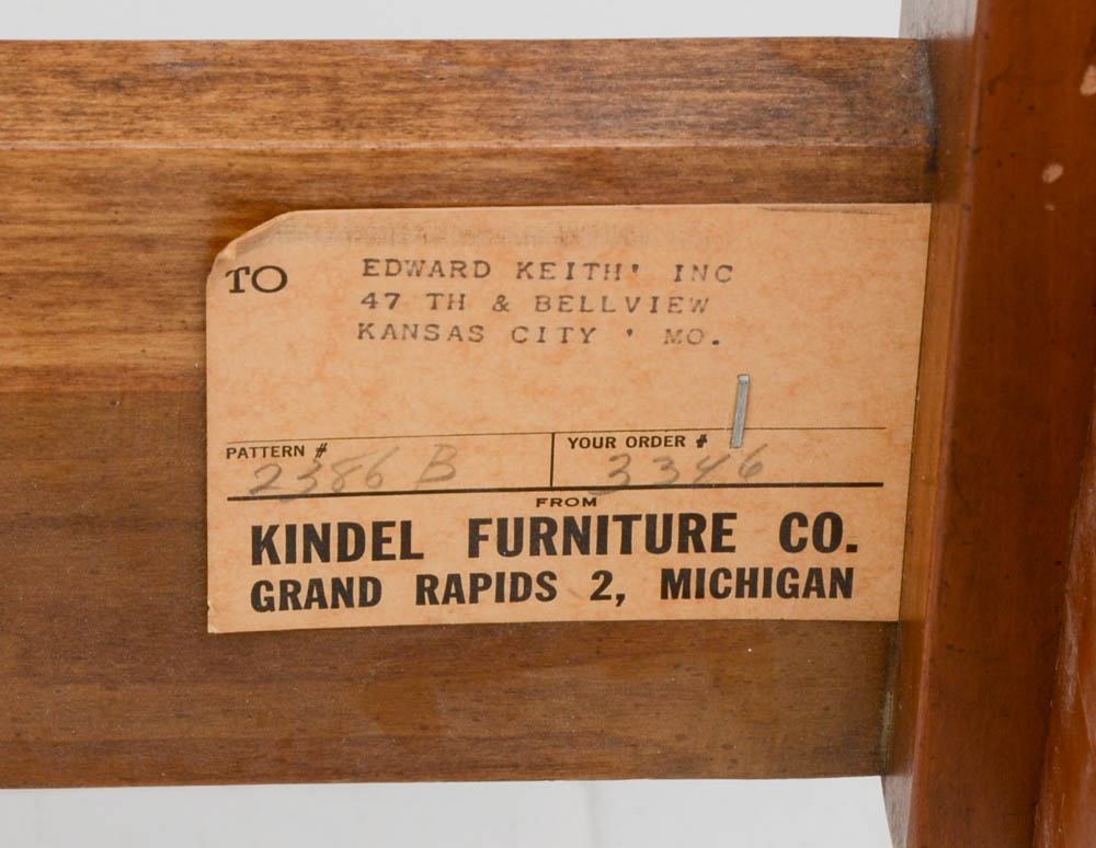 Pair of Kindel Twin Maple Beds