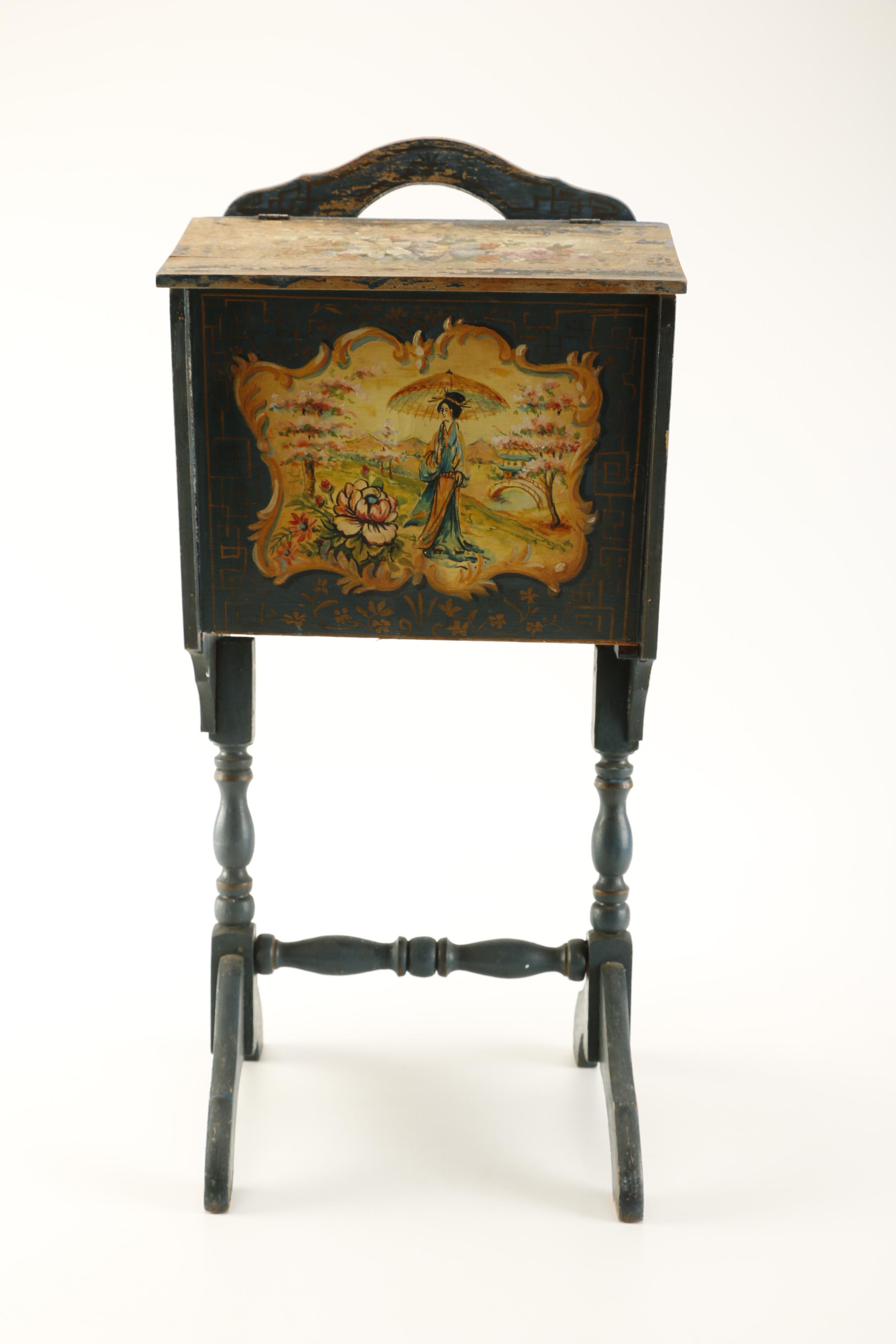 Asian Inspired Sewing Stand