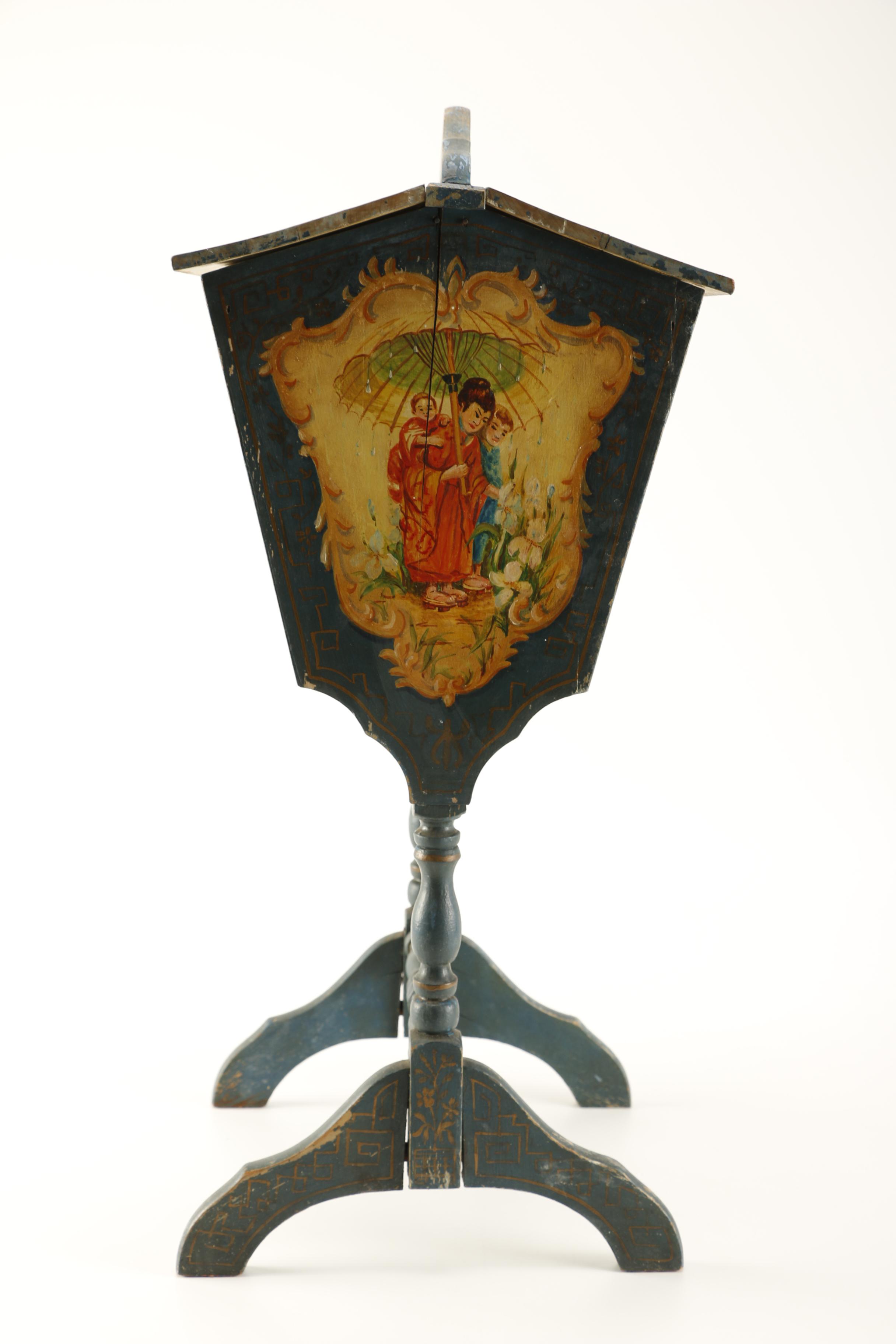 Asian Inspired Sewing Stand