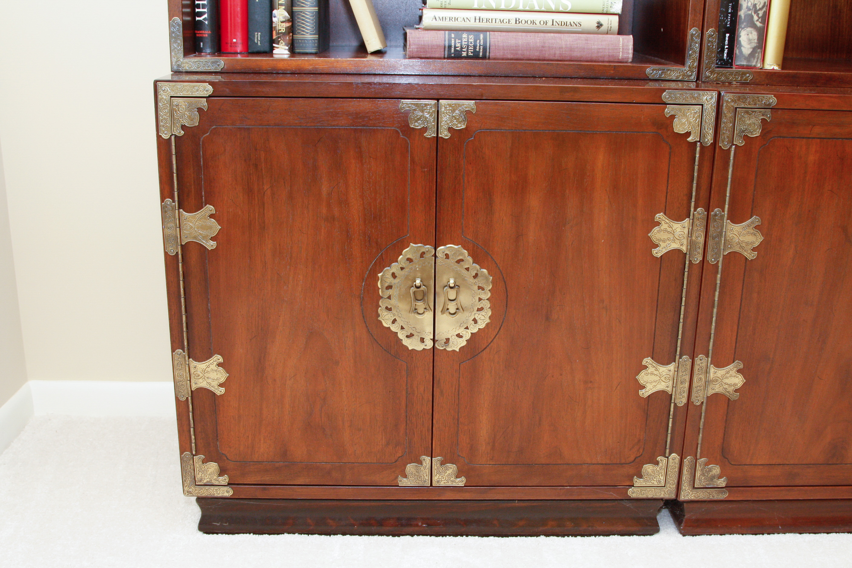 Pair of Henredon Mahogany Bookcases #1
