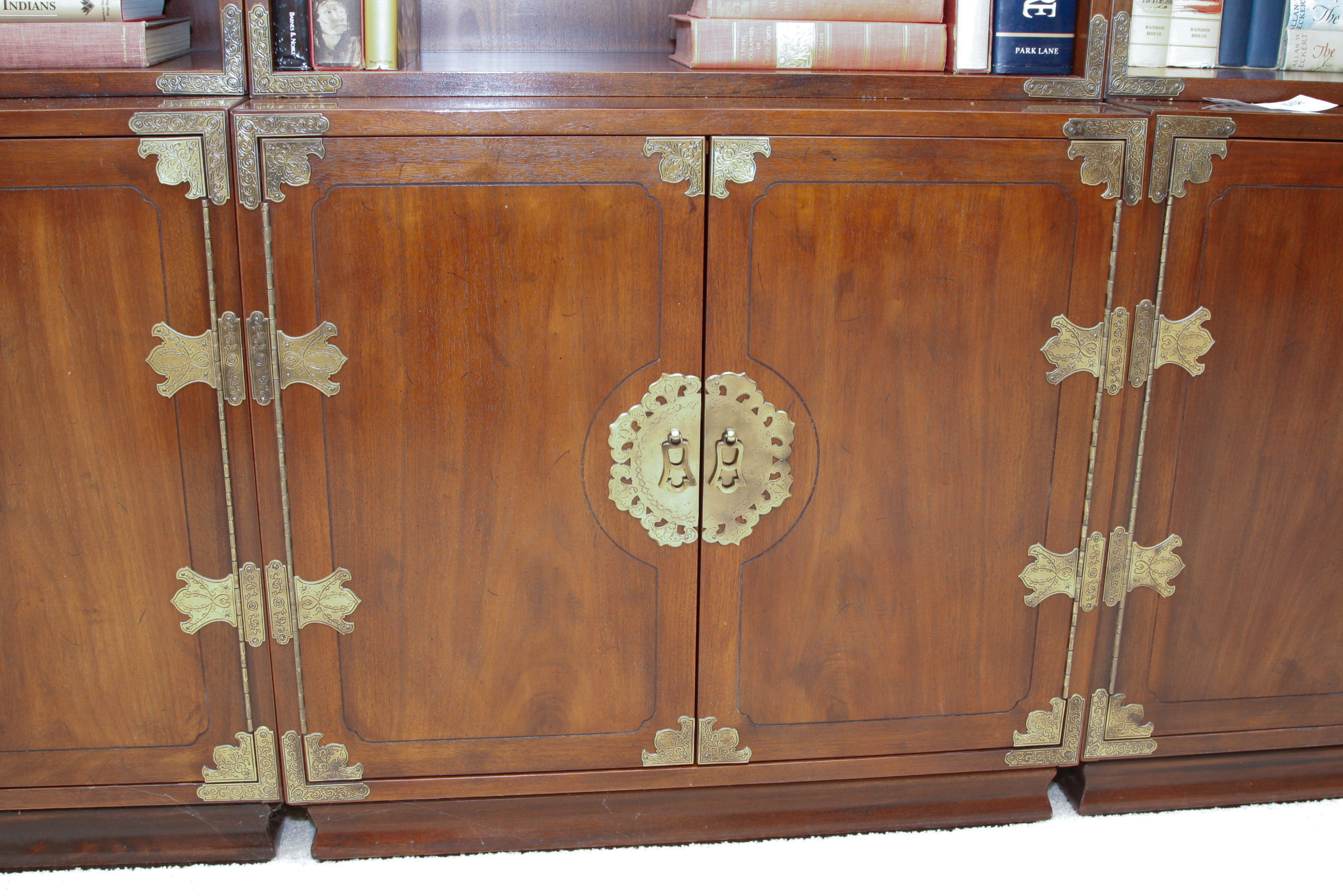 Pair of Henredon Mahogany Bookcases #1