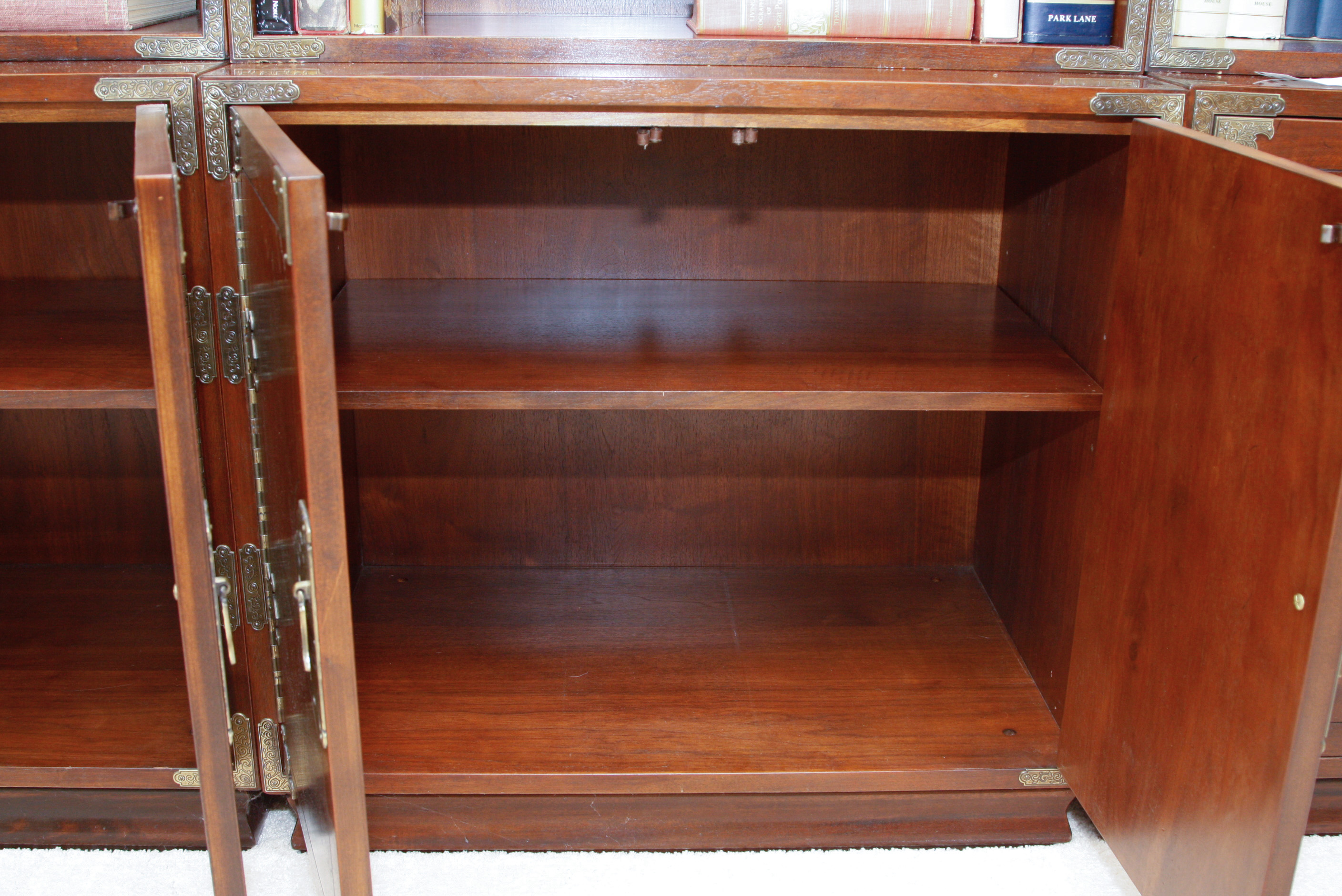 Pair of Henredon Mahogany Bookcases #1