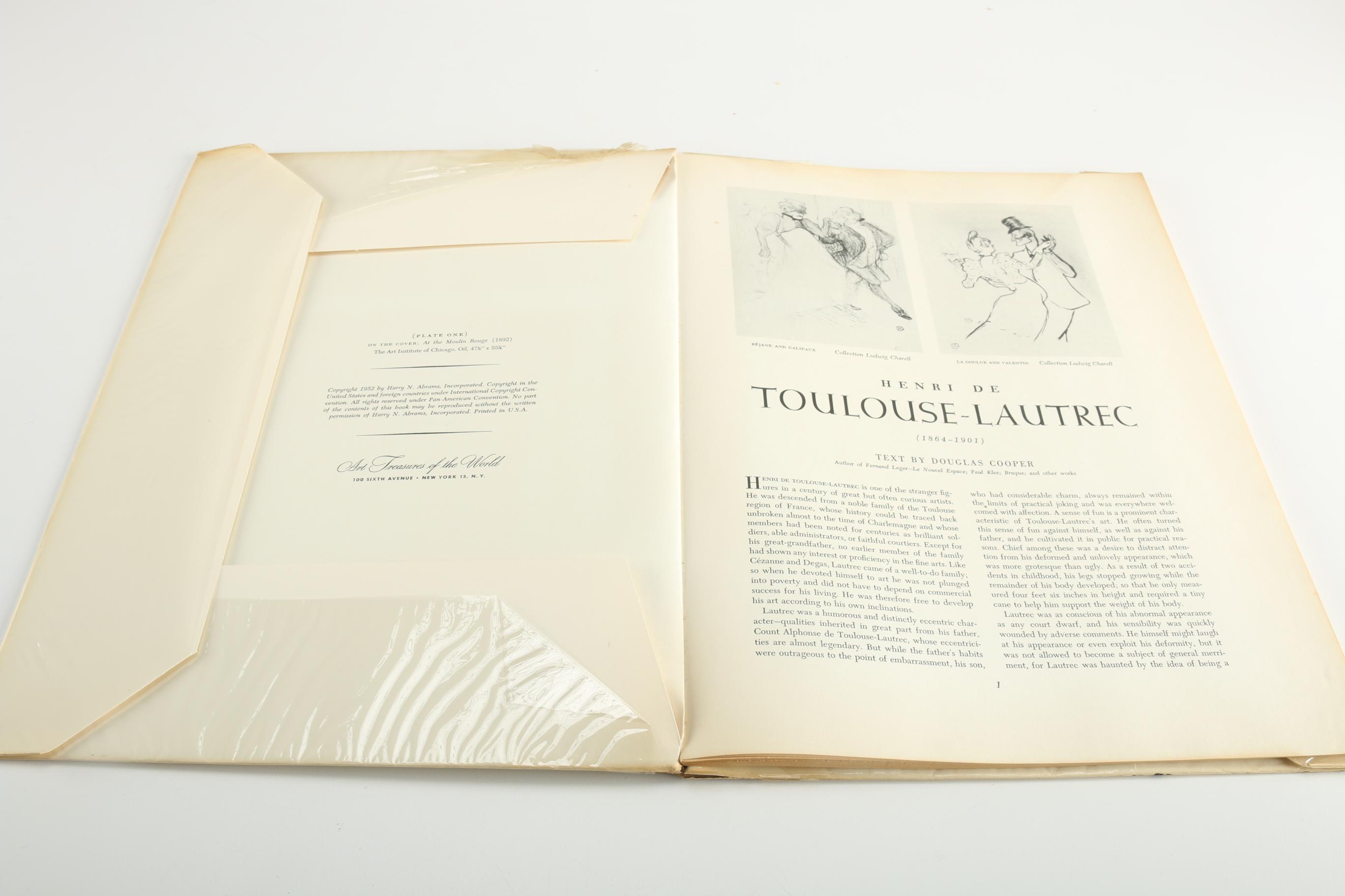 Vintage Henri de Toulouse-Lautrec Art Books