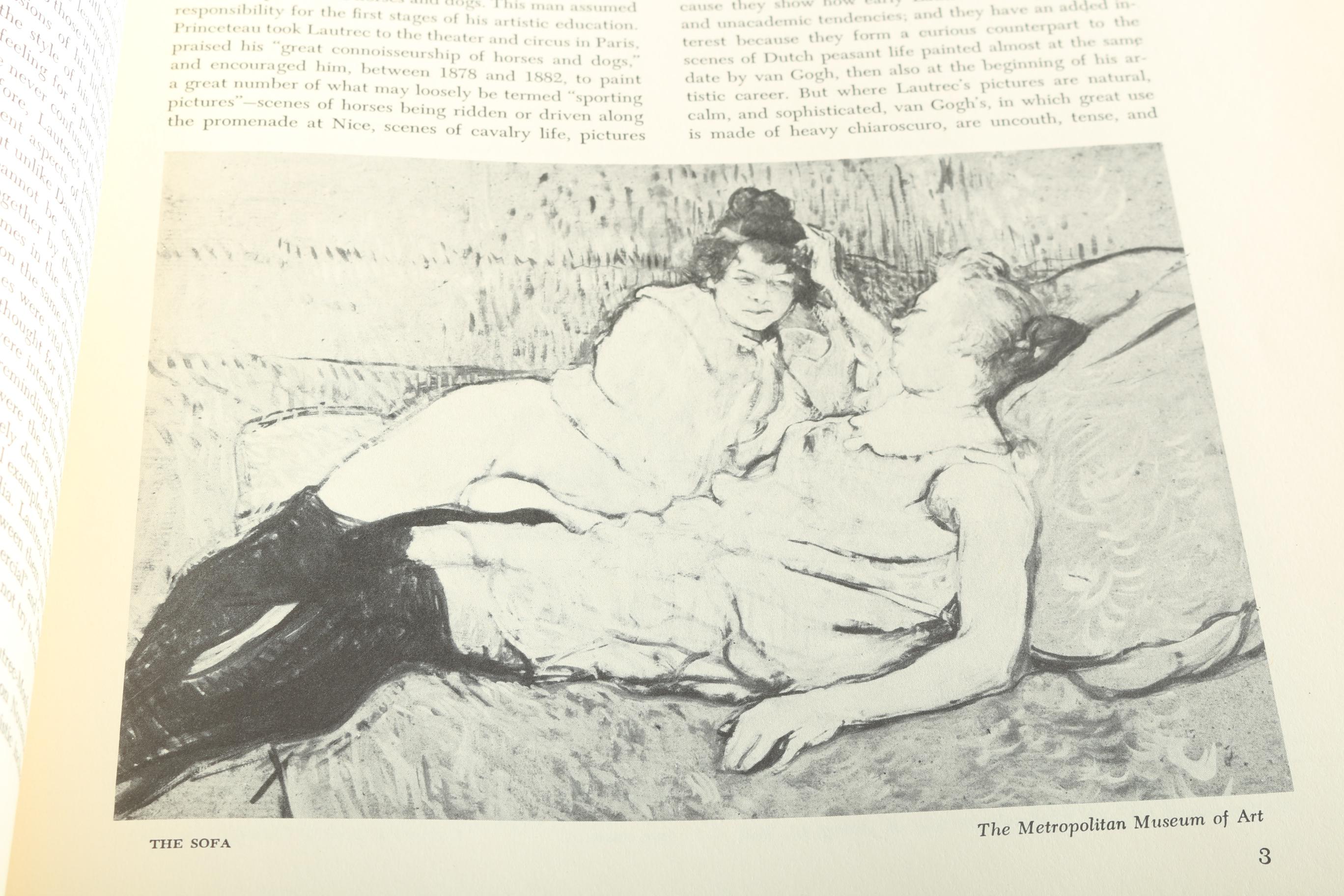 Vintage Henri de Toulouse-Lautrec Art Books