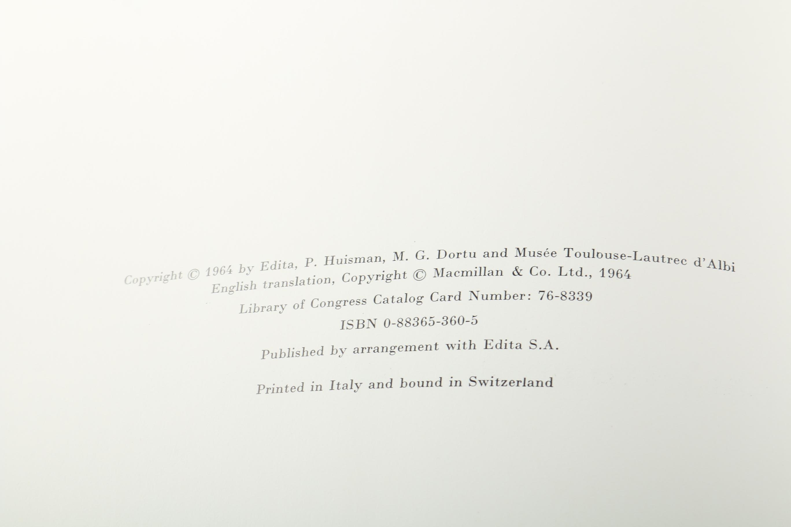 Vintage Henri de Toulouse-Lautrec Art Books