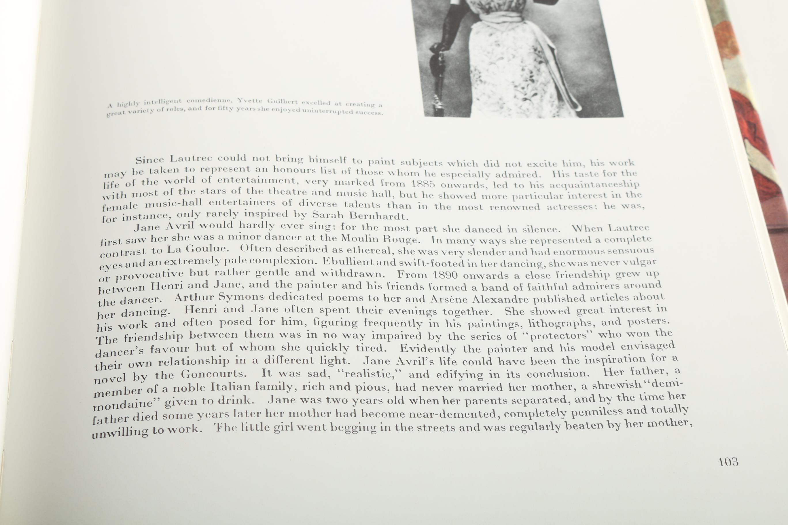 Vintage Henri de Toulouse-Lautrec Art Books