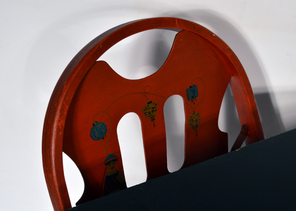 Louis Rastetter & Sons "Solid Komfort" Folding Table and Chairs