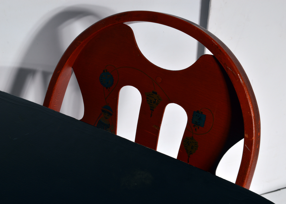 Louis Rastetter & Sons "Solid Komfort" Folding Table and Chairs