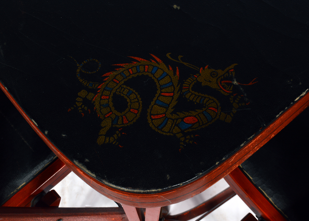 Louis Rastetter & Sons "Solid Komfort" Folding Table and Chairs