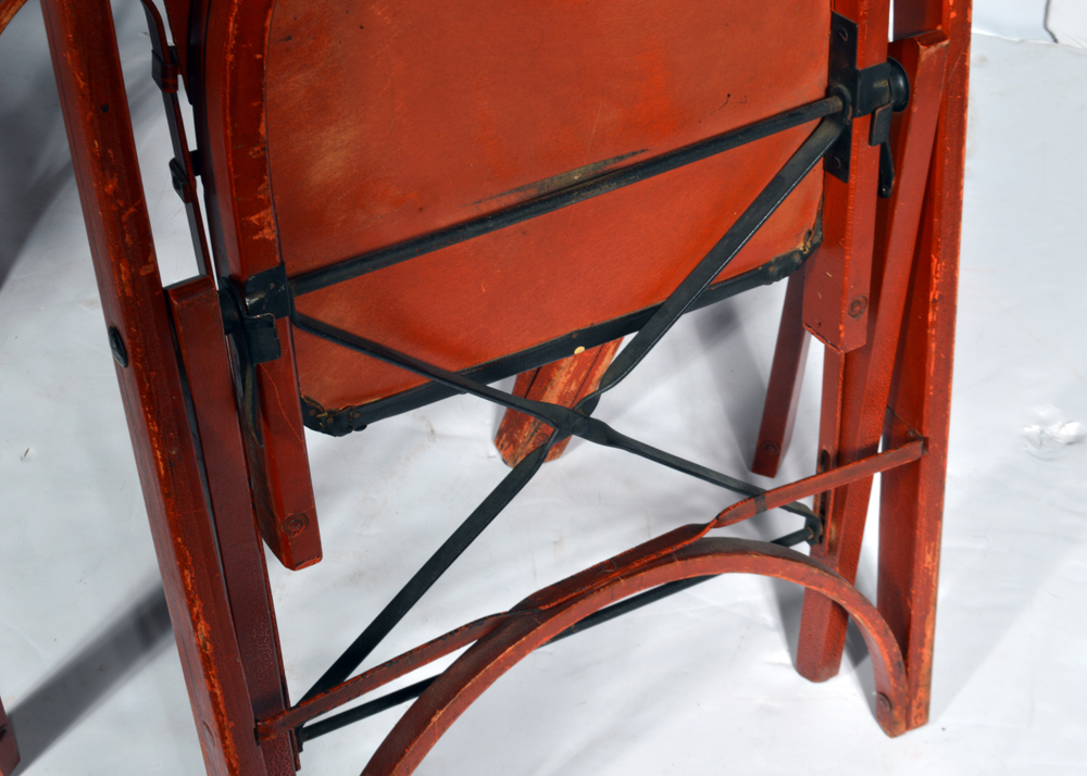 Louis Rastetter & Sons "Solid Komfort" Folding Table and Chairs