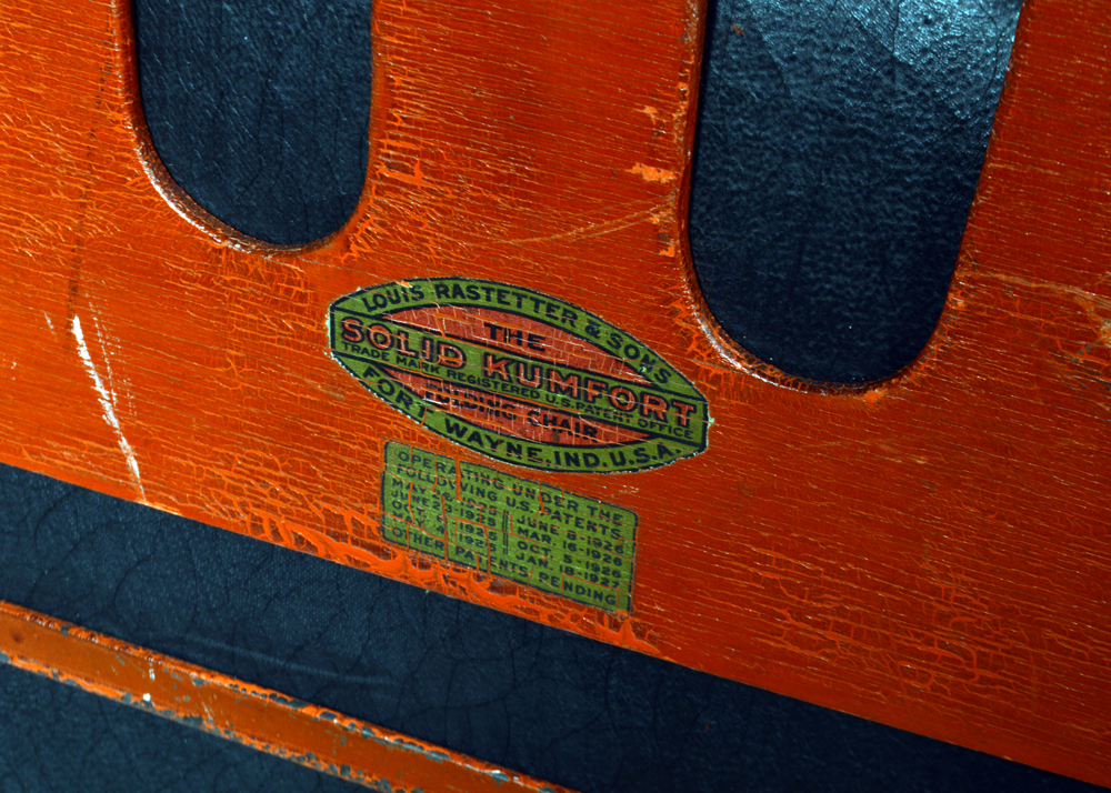 Louis Rastetter & Sons "Solid Komfort" Folding Table and Chairs