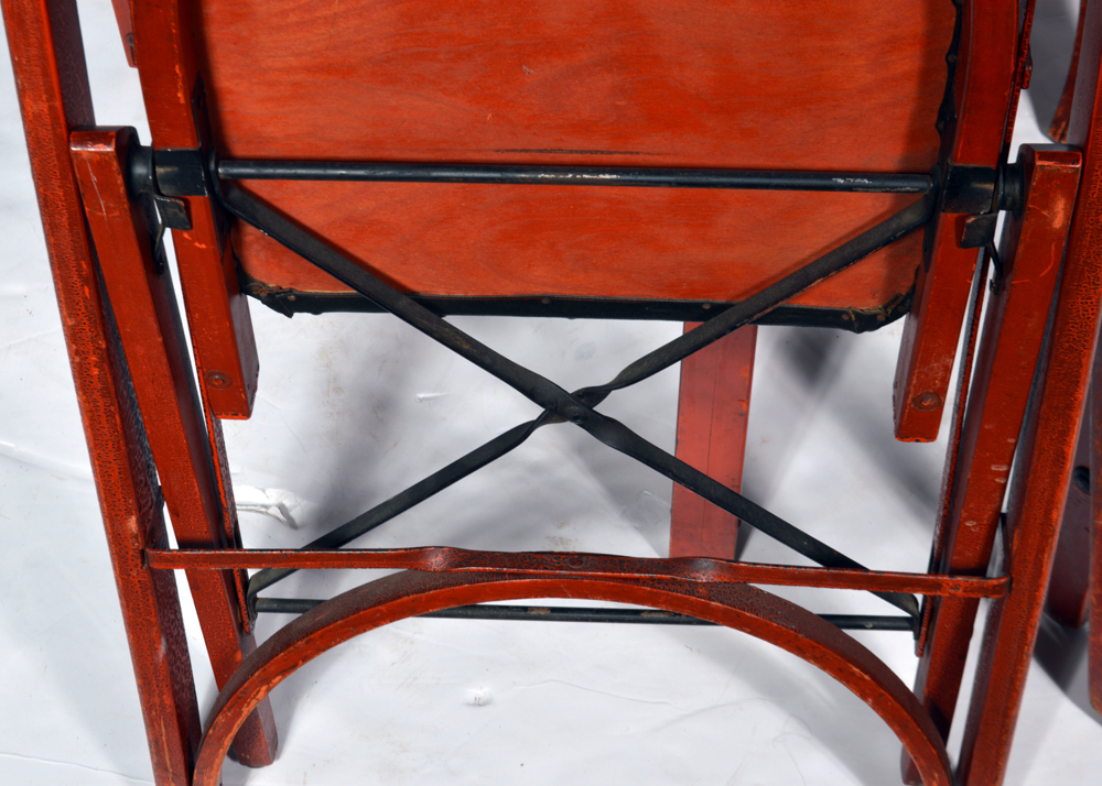 Louis Rastetter & Sons "Solid Komfort" Folding Table and Chairs