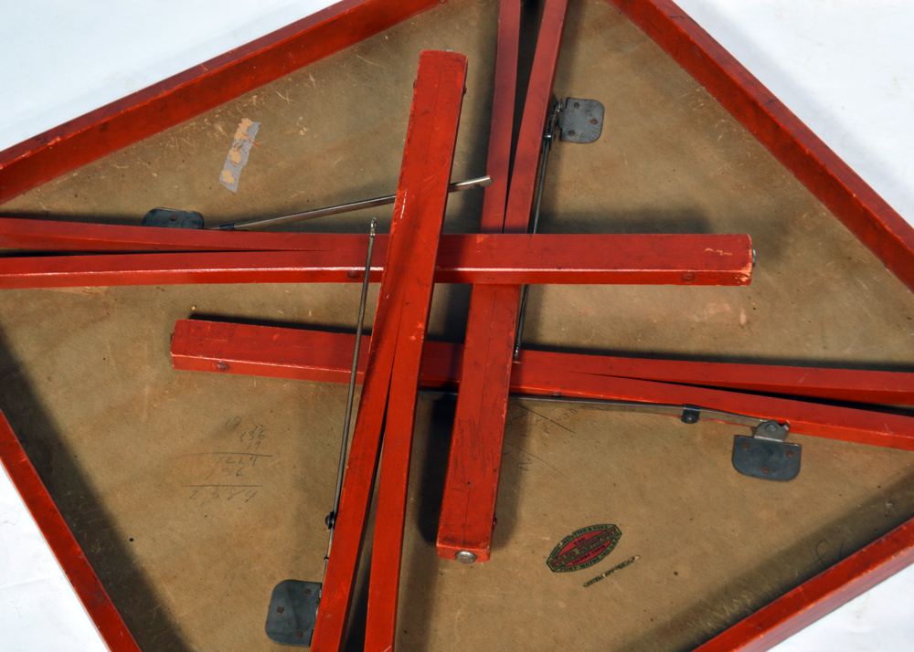 Louis Rastetter & Sons "Solid Komfort" Folding Table and Chairs