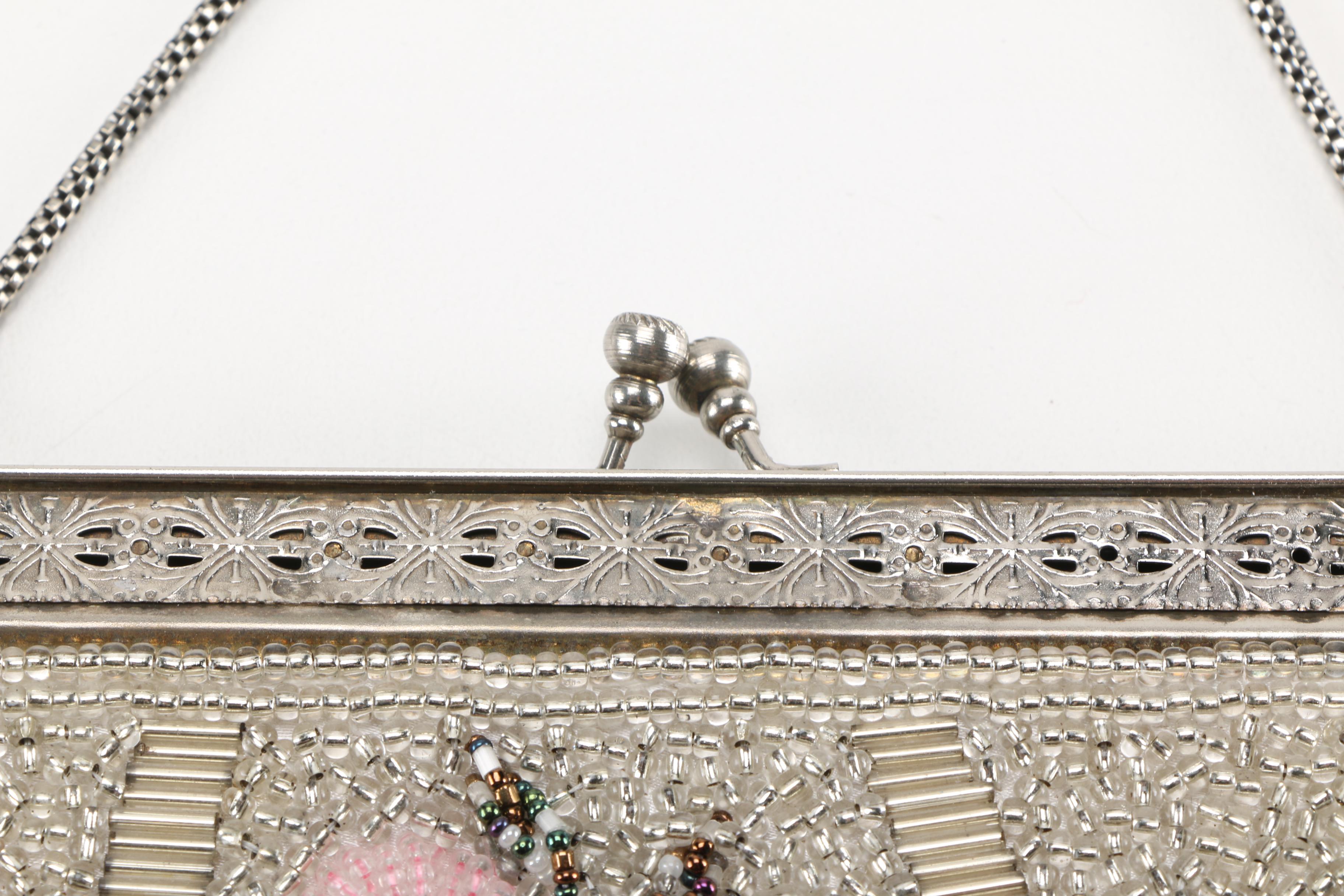 Three Vintage and Contemporary Purses With Floral Designs