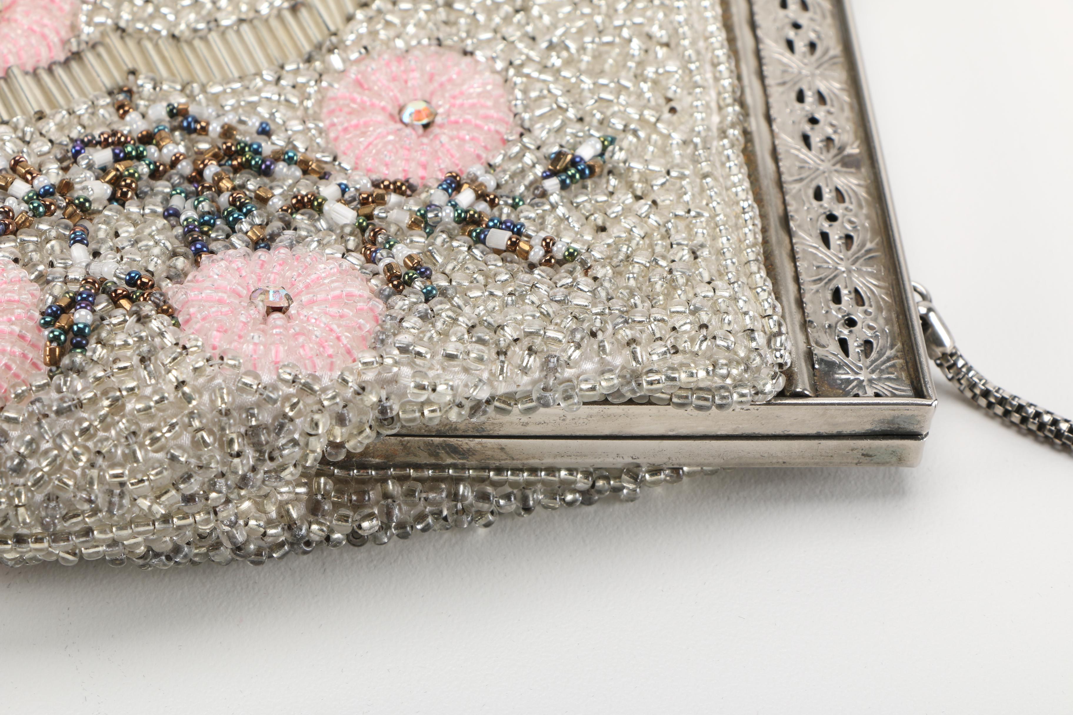 Three Vintage and Contemporary Purses With Floral Designs