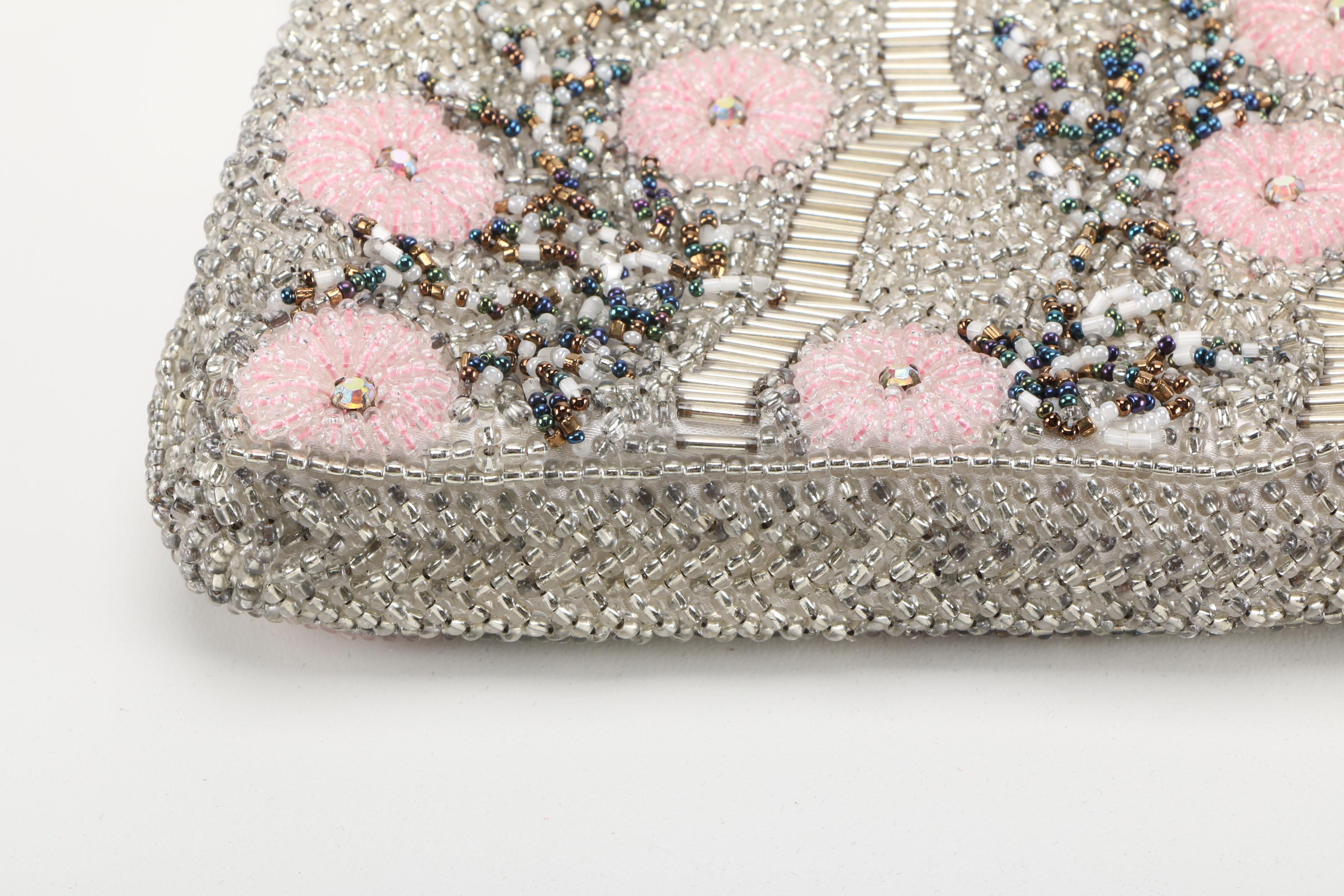 Three Vintage and Contemporary Purses With Floral Designs