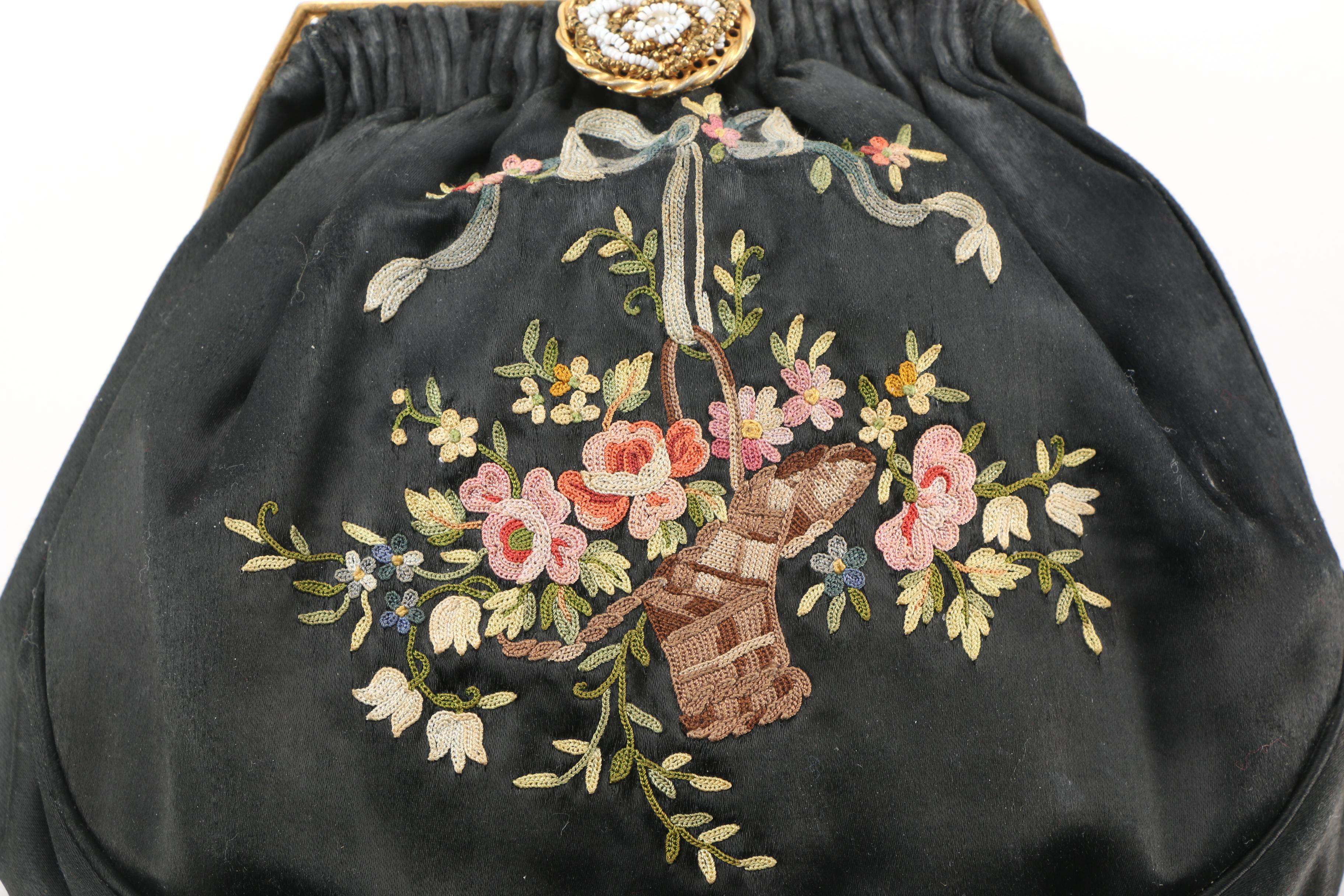 Three Vintage and Contemporary Purses With Floral Designs