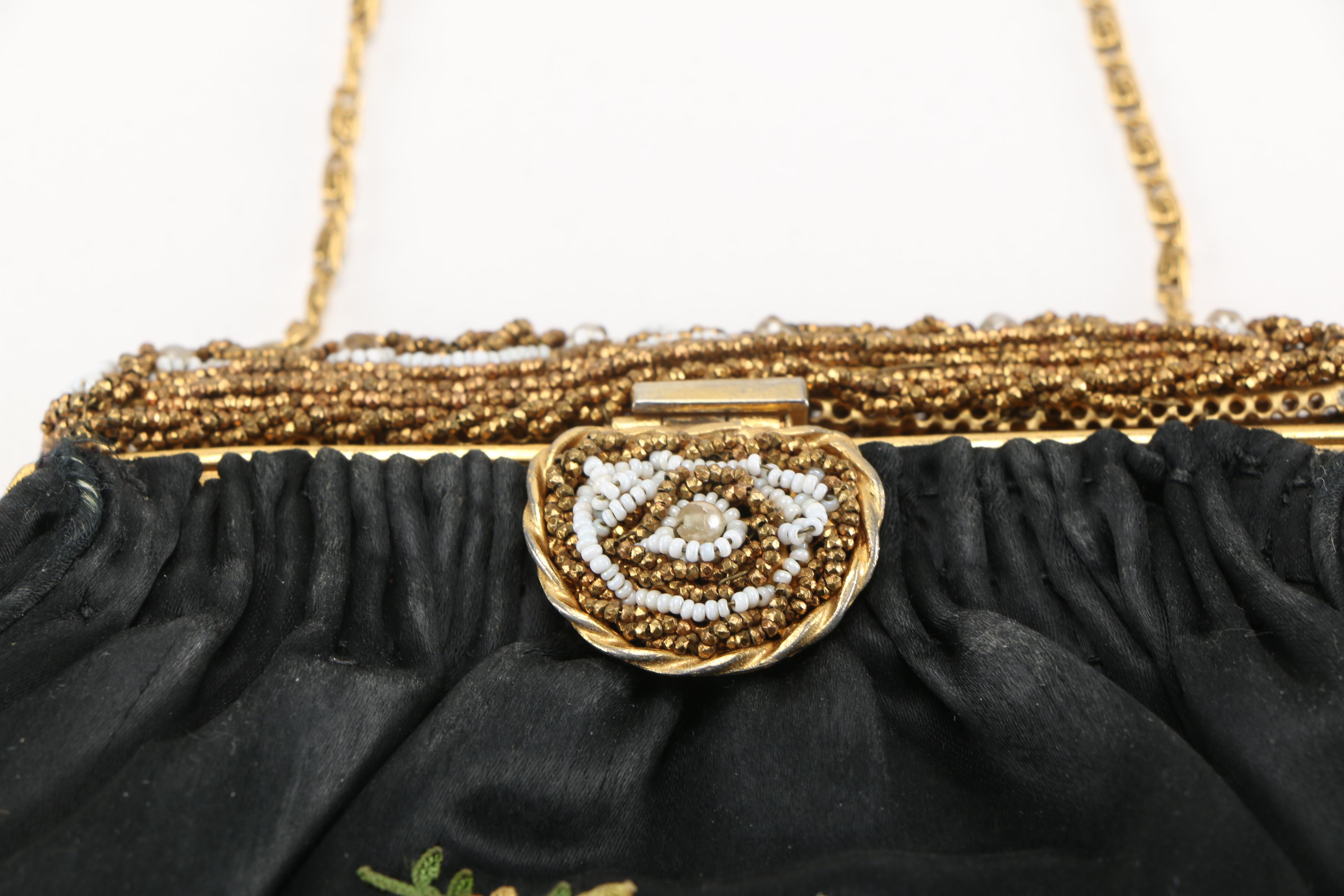 Three Vintage and Contemporary Purses With Floral Designs