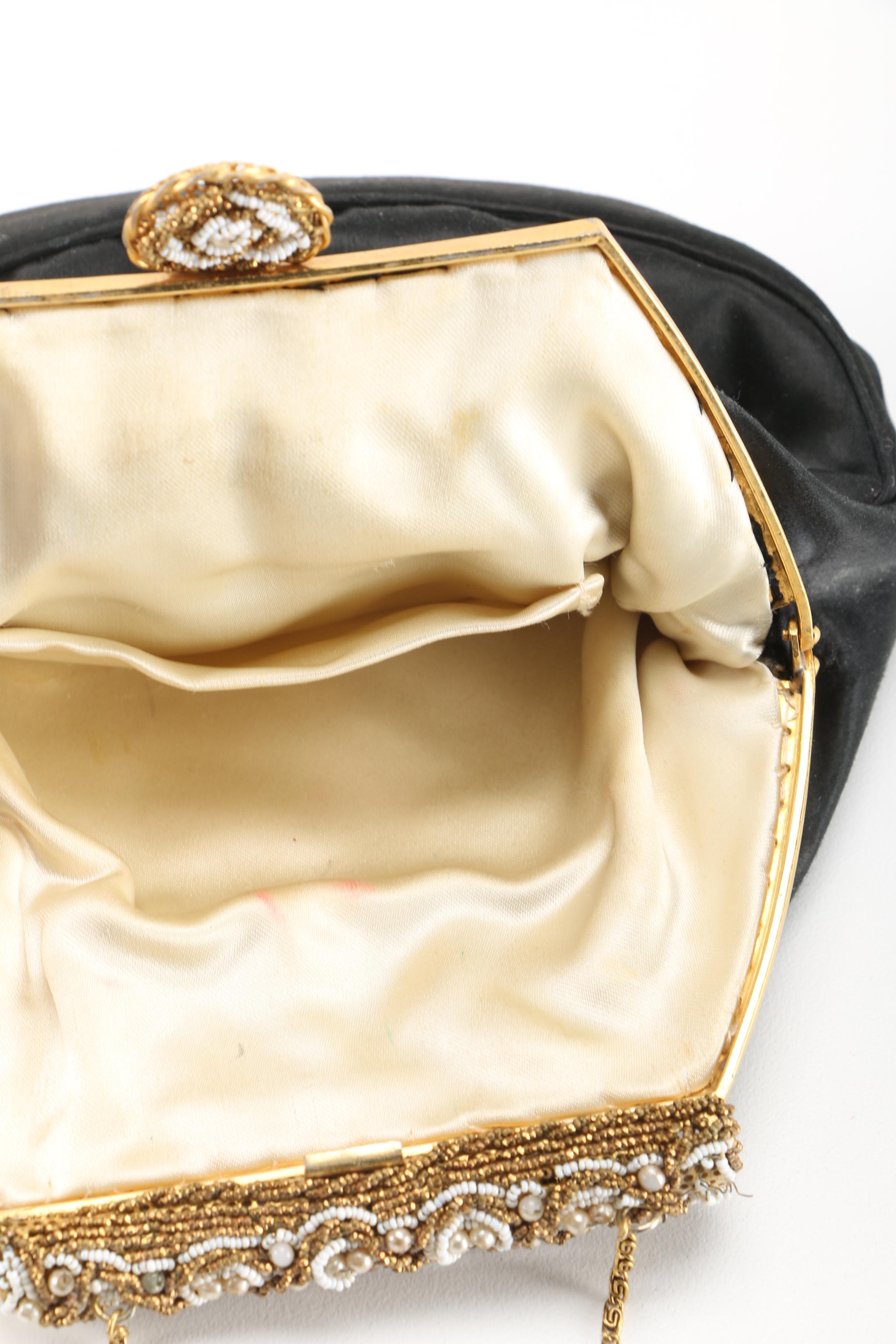 Three Vintage and Contemporary Purses With Floral Designs