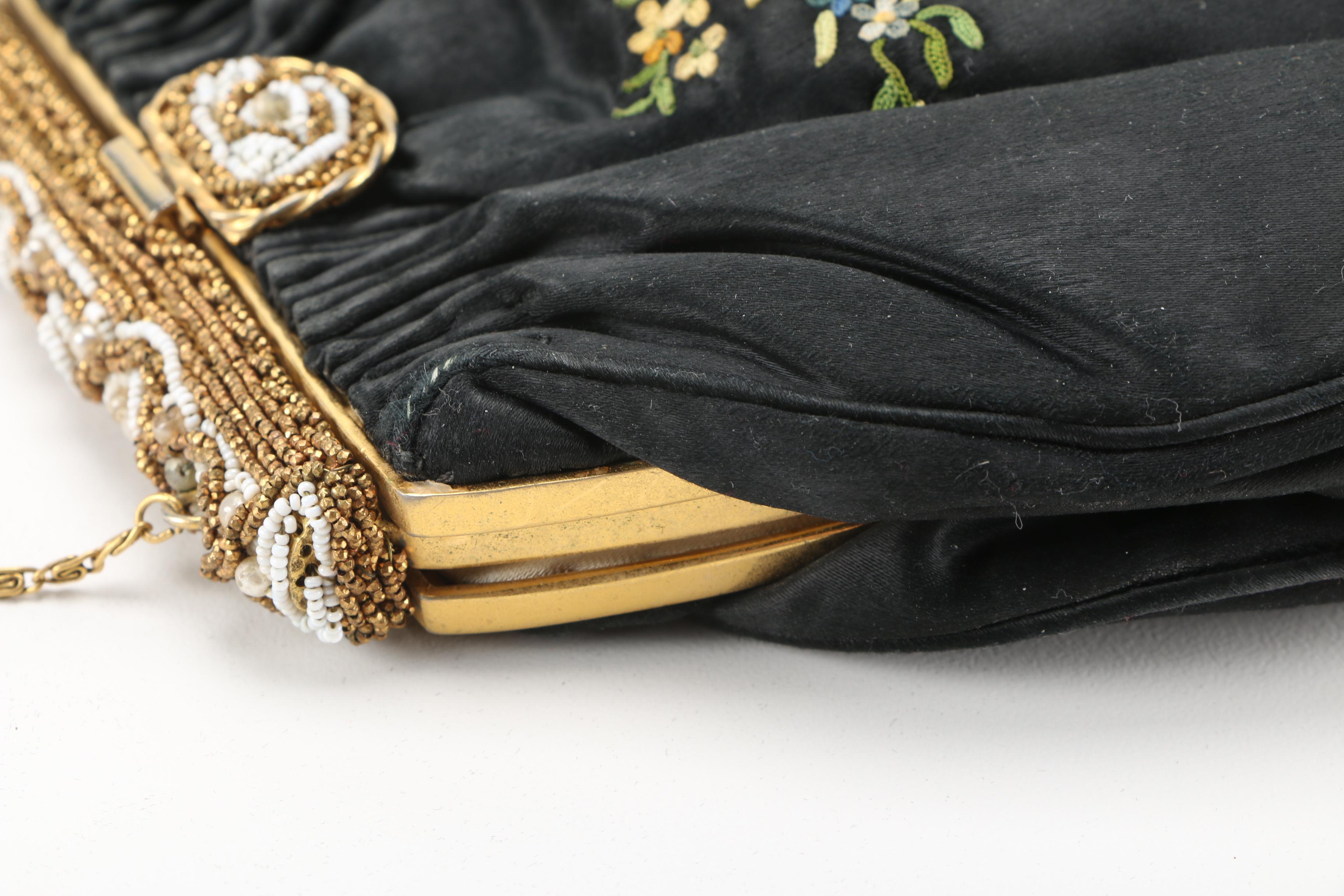 Three Vintage and Contemporary Purses With Floral Designs