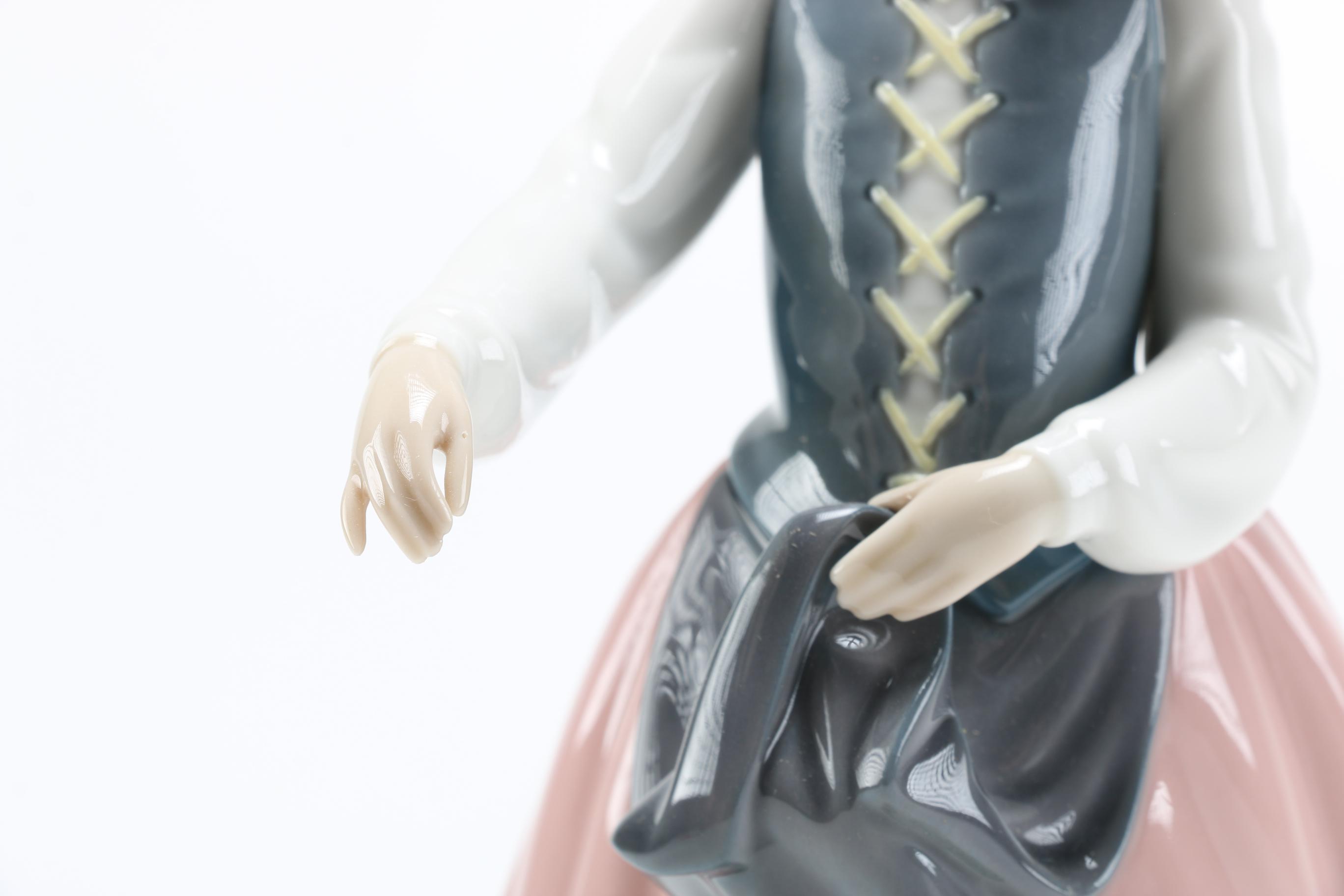 Lladró "Josefa Feeding Duck" Figurine