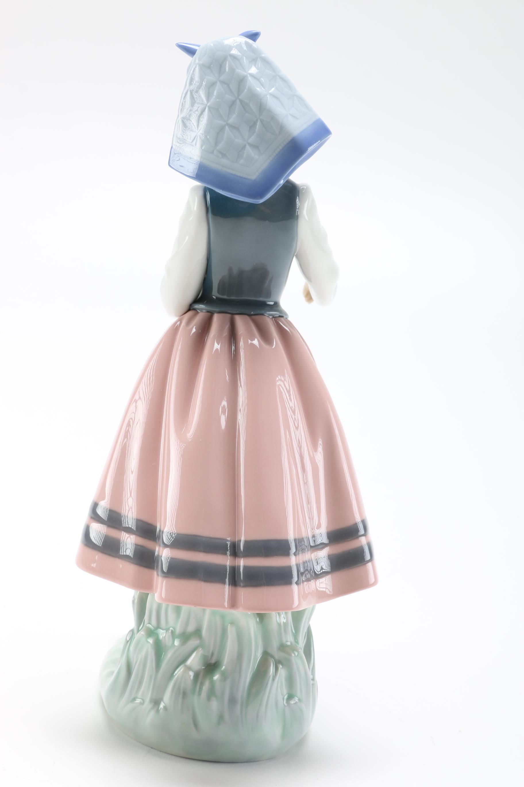 Lladró "Josefa Feeding Duck" Figurine