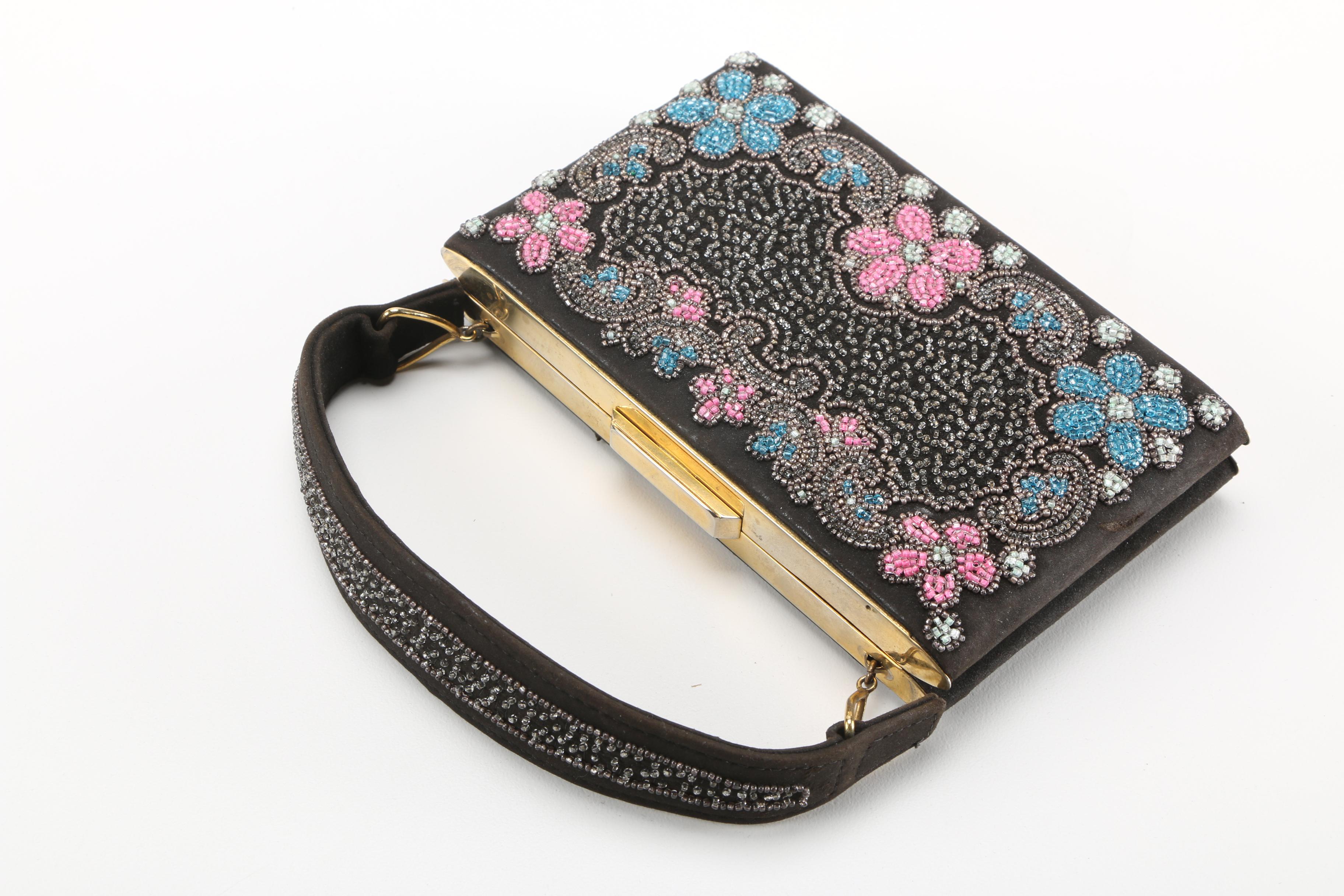 Fashion Accessories Enameled Peacock Purse and Miser Purses