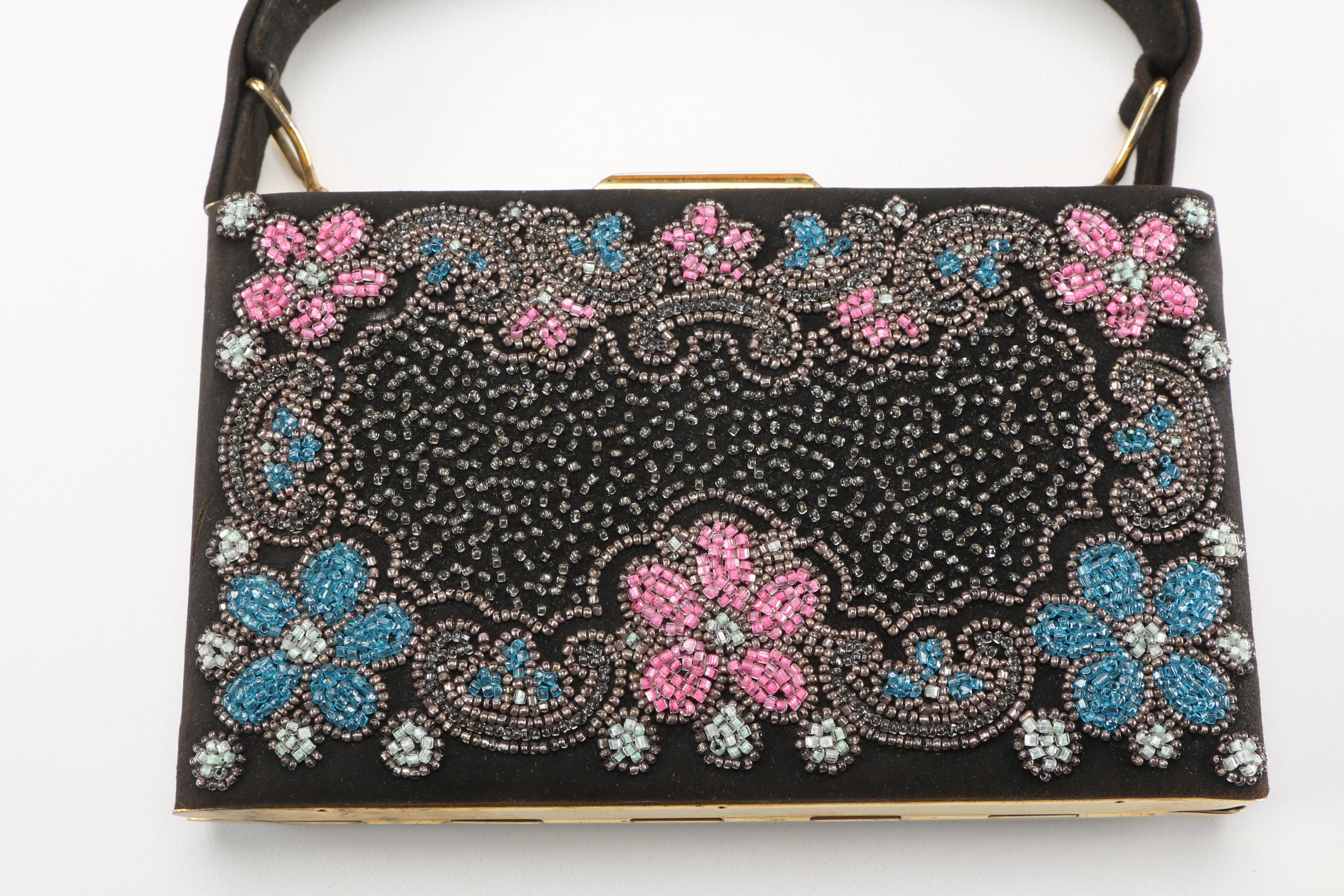 Fashion Accessories Enameled Peacock Purse and Miser Purses