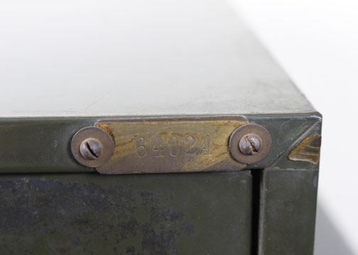 Vintage Industrial Cabinet With Two-Drawer Card File by Cole