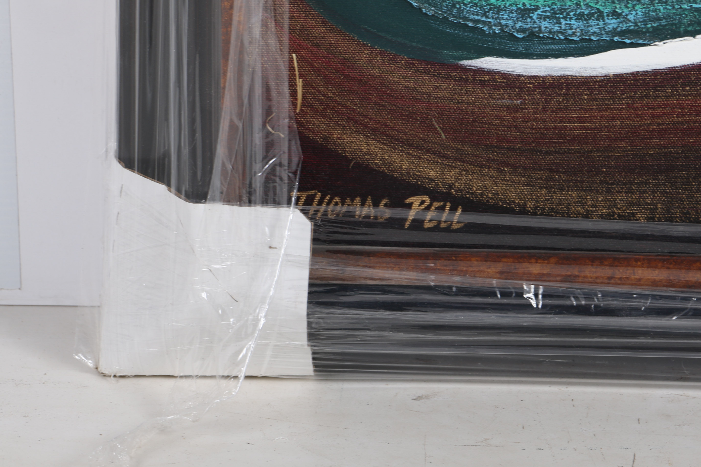 Thomas Pell Oil Painting on Canvas of Doves