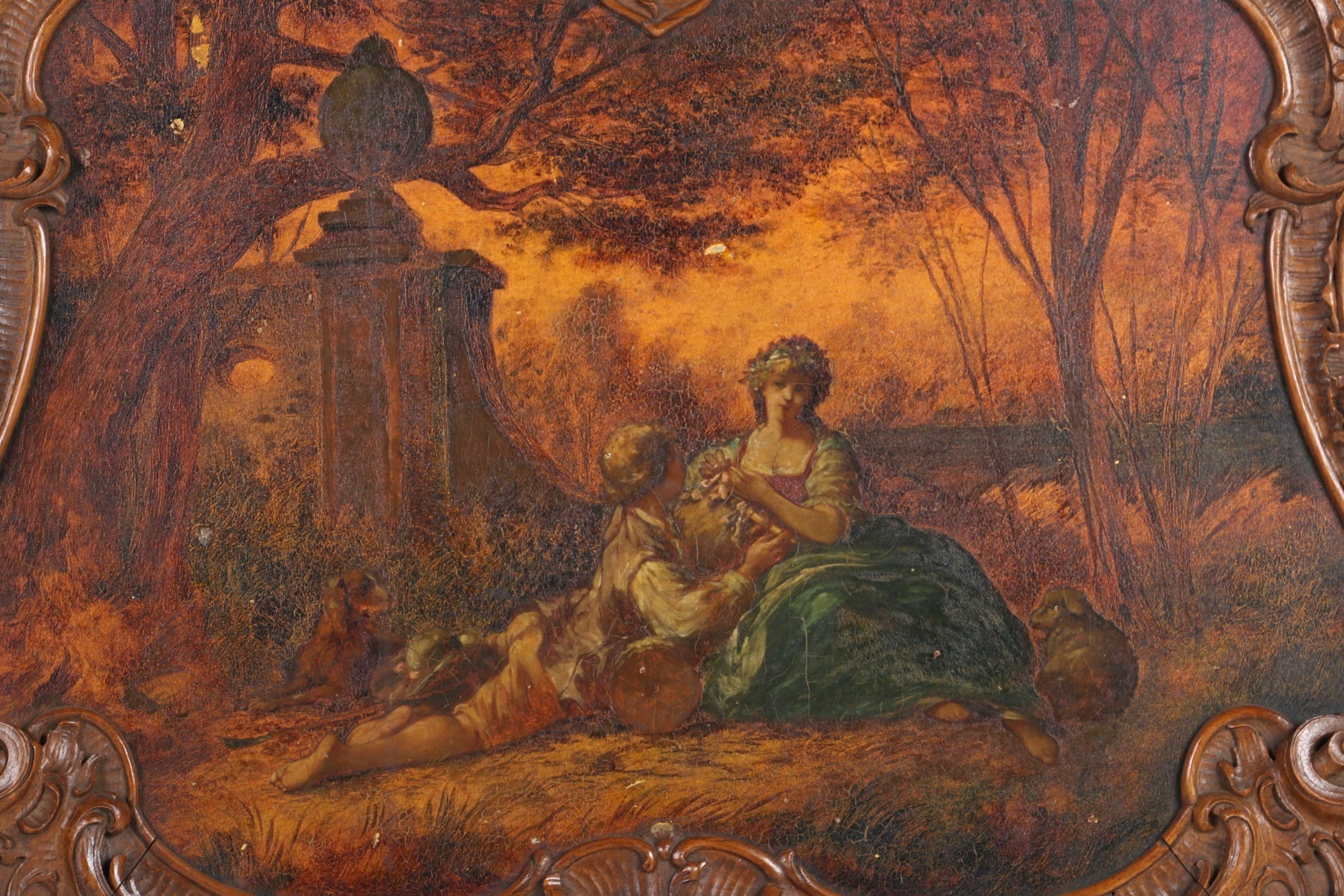 Rococo Style Hinged-Lid Box With Vernis Martin Decoration