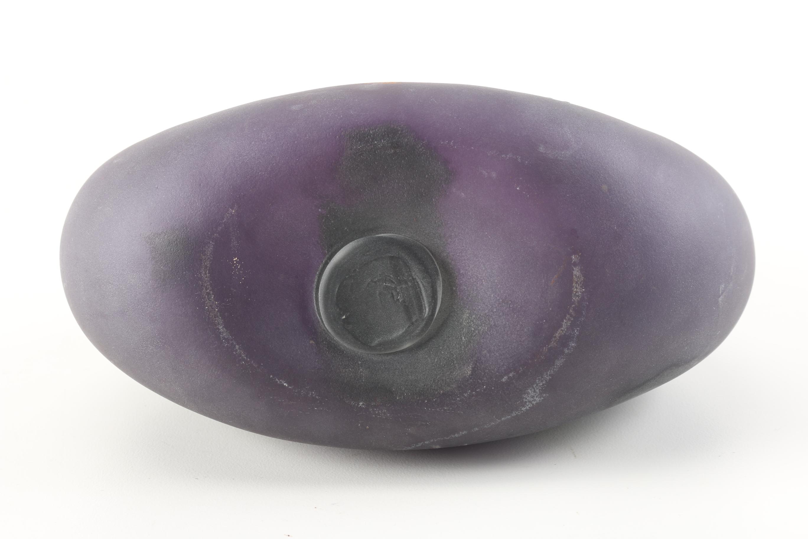 Lizard Art Glass Vase