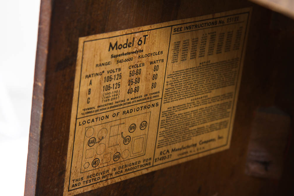 Vintage Radio RCA Victor Model 6T