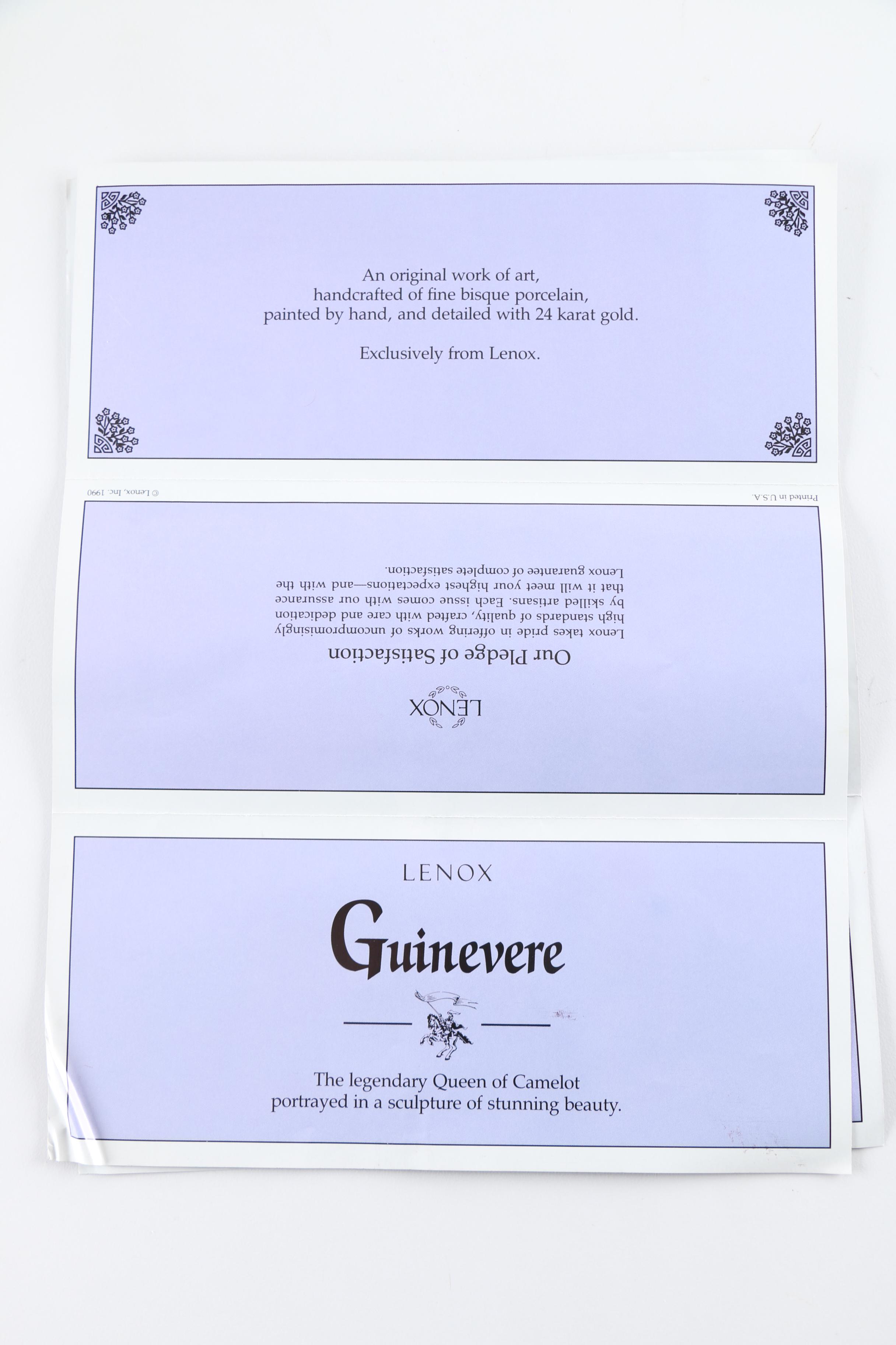 Lenox Maid Marian and Guenivere Figurines