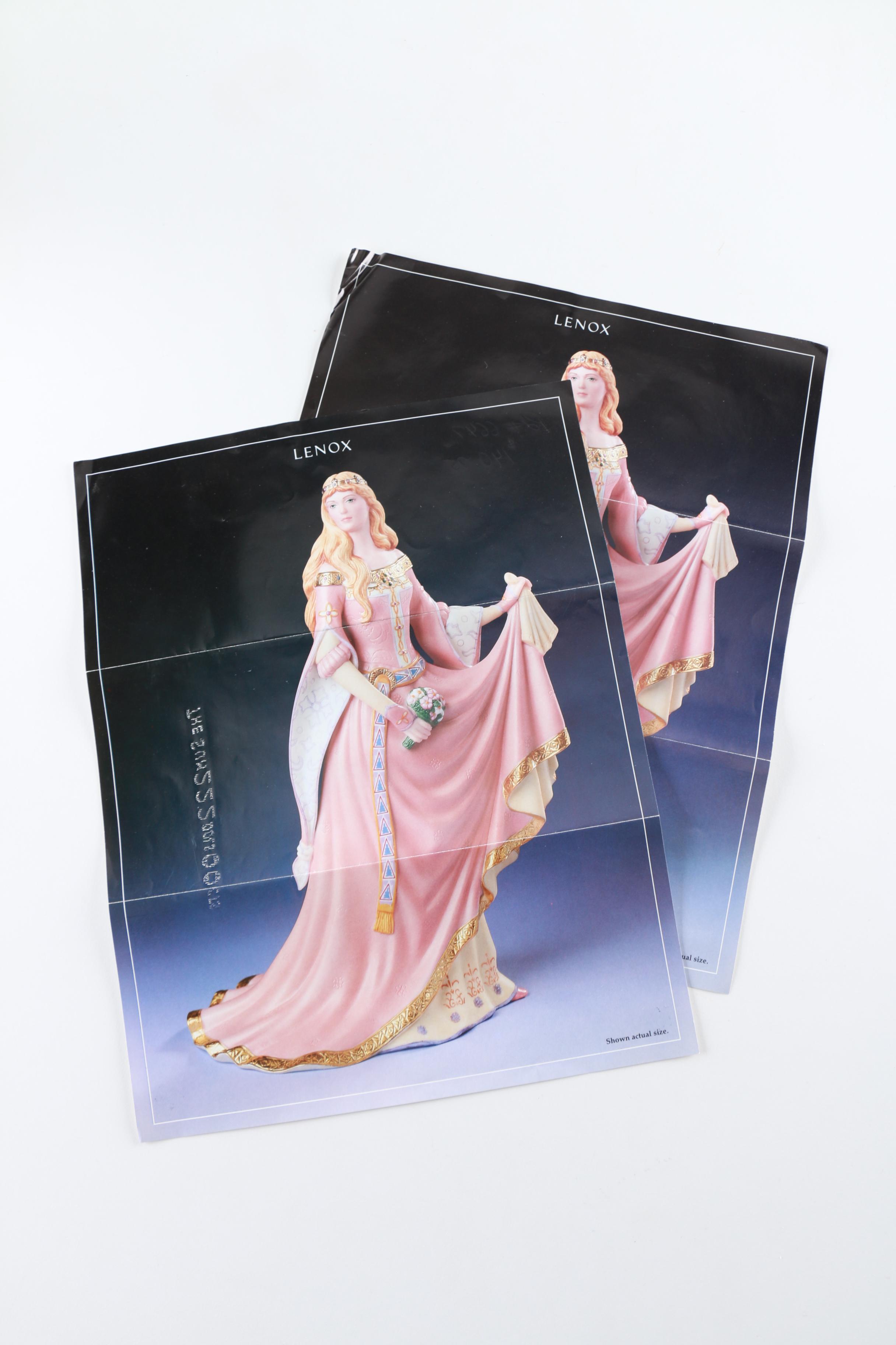 Lenox Maid Marian and Guenivere Figurines