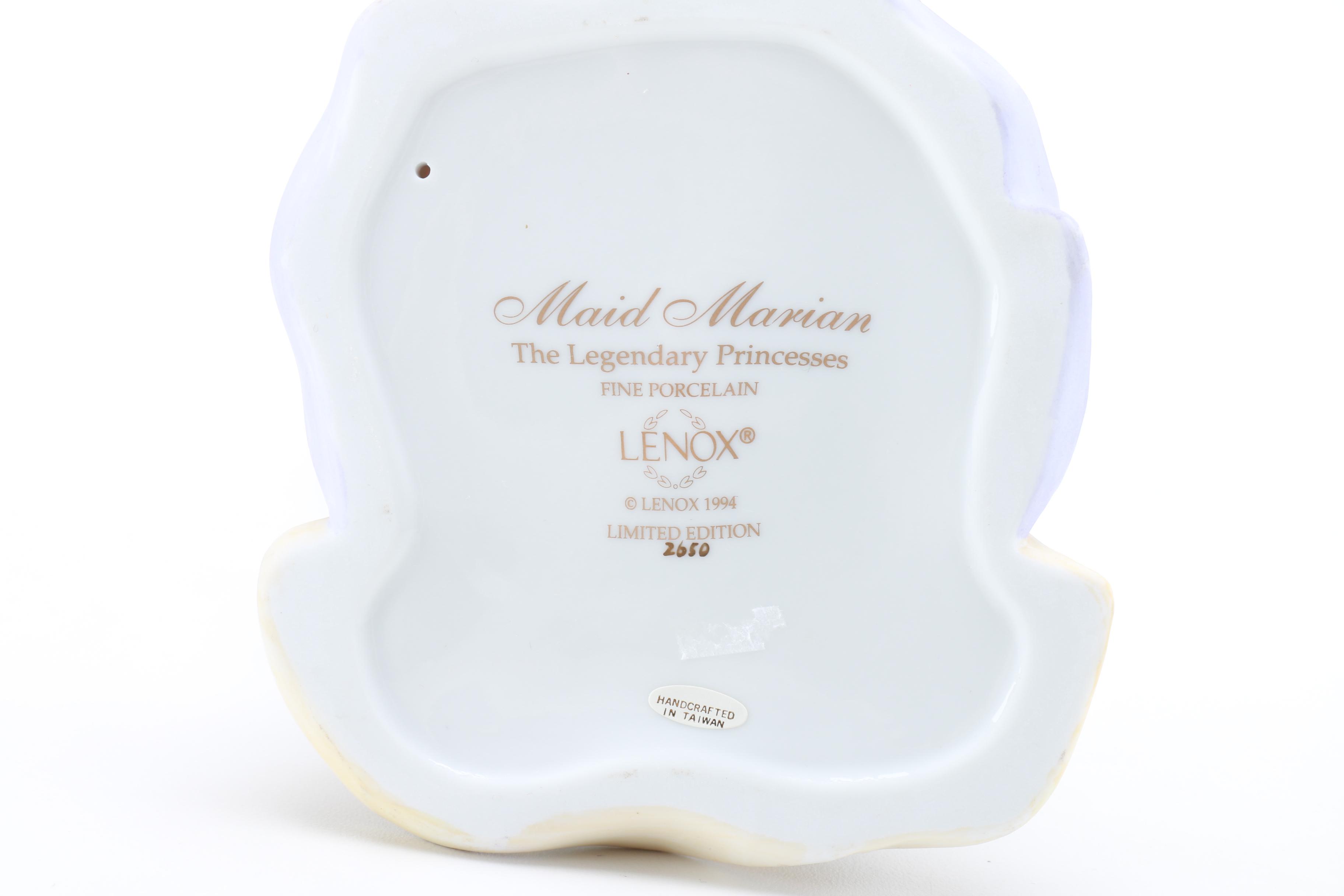 Lenox Maid Marian and Guenivere Figurines