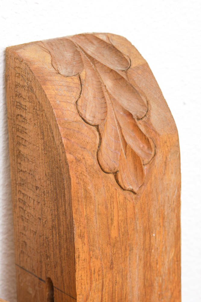 Horse Head Carved Oak Headboard